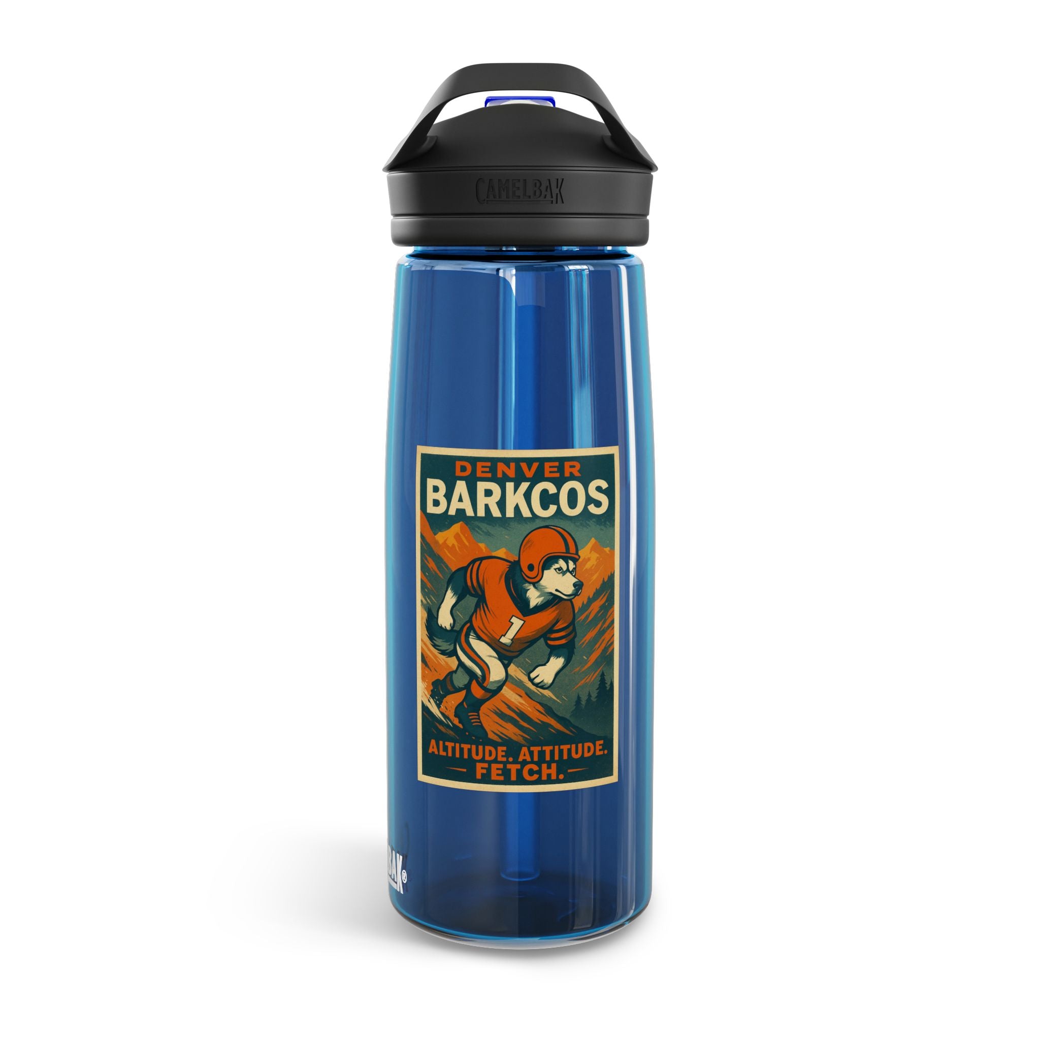 Denver Barkcos 25oz CamelBak Water Bottle – Funny Dog Football Team Gift