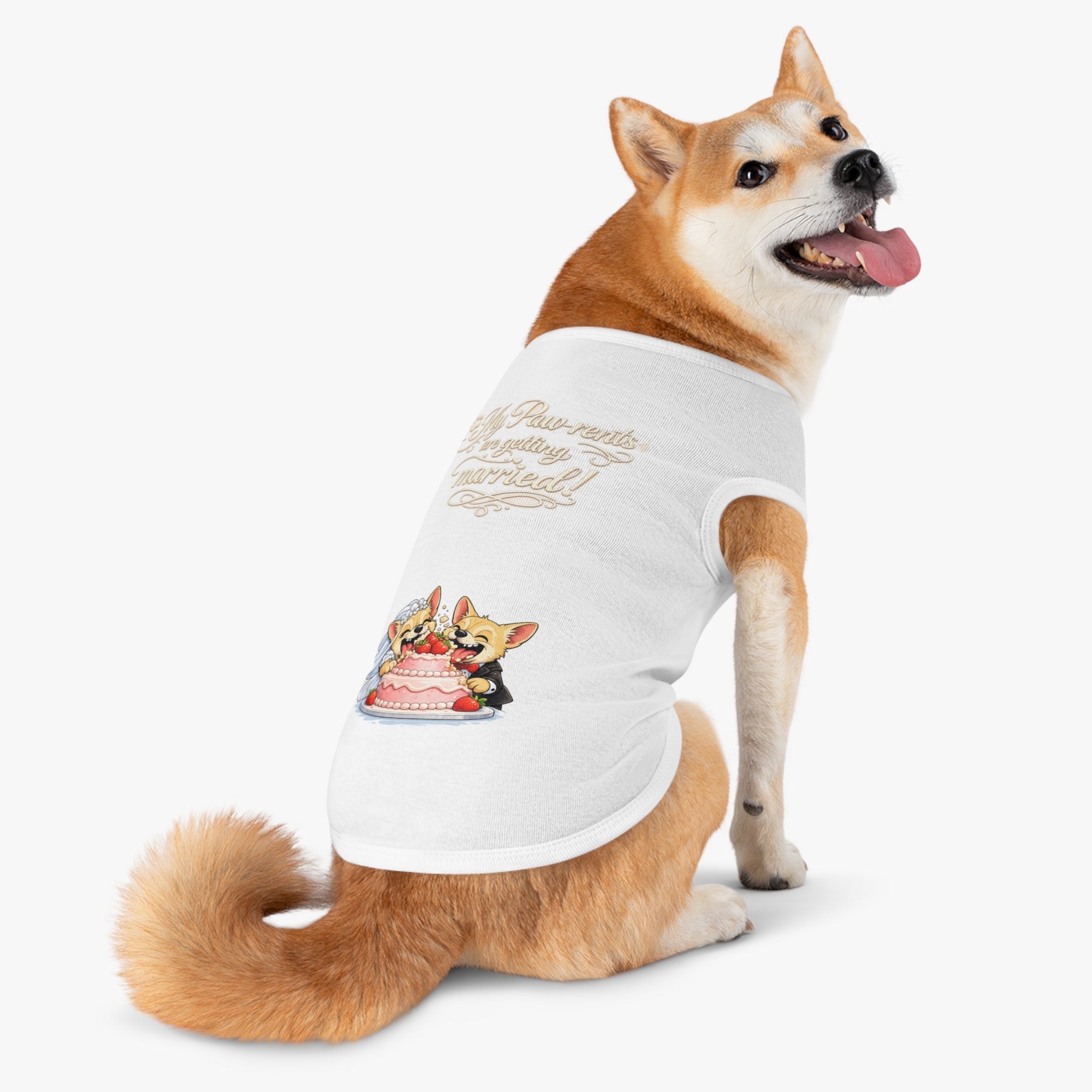 Engagement Gift for Dog Lovers -- My Pawrents Are Getting Married Dog Shirt Wedding Gift (Corgi)