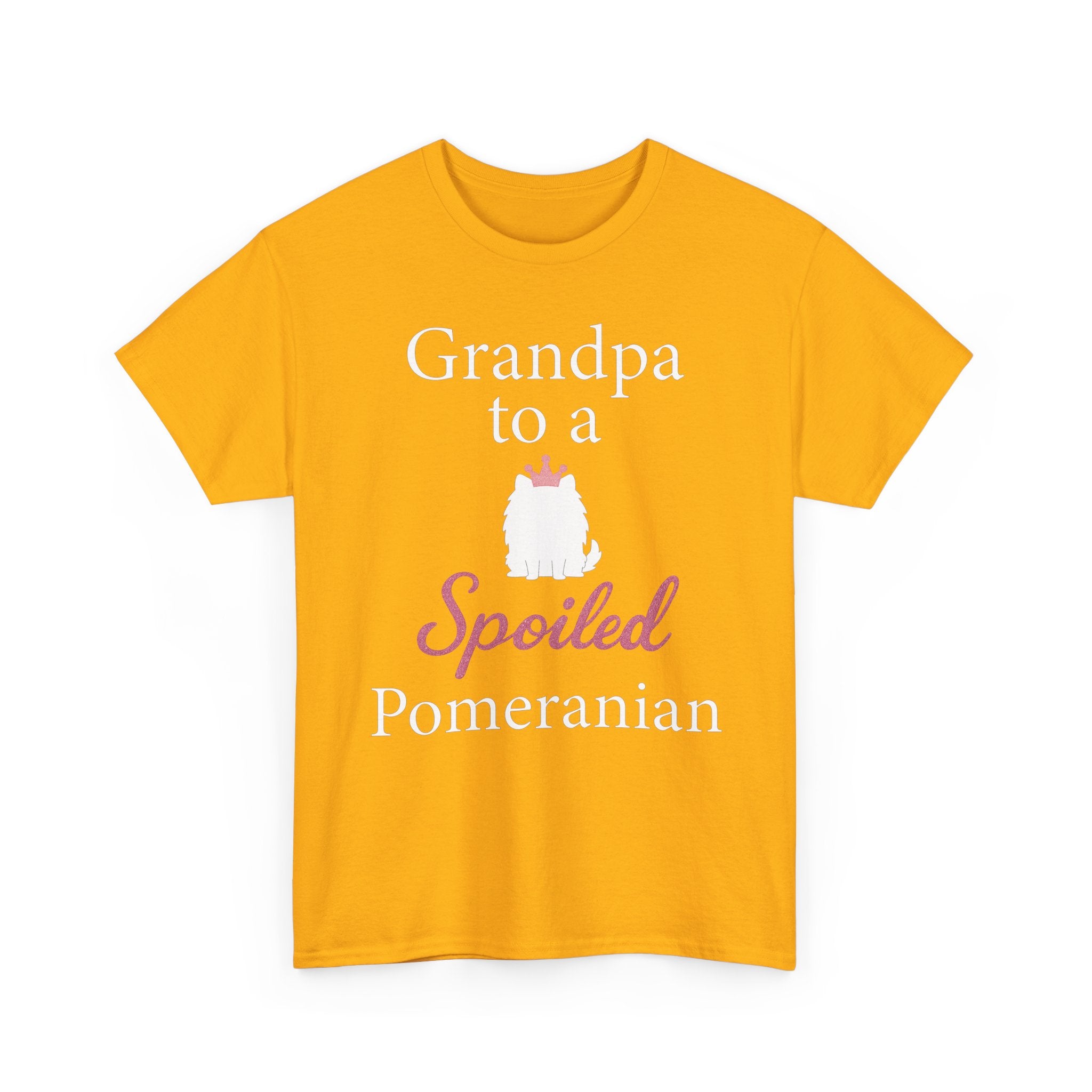 Grandpa to a Spoiled Pomeranian T-Shirt — Funny Shirt for Dog Lovers