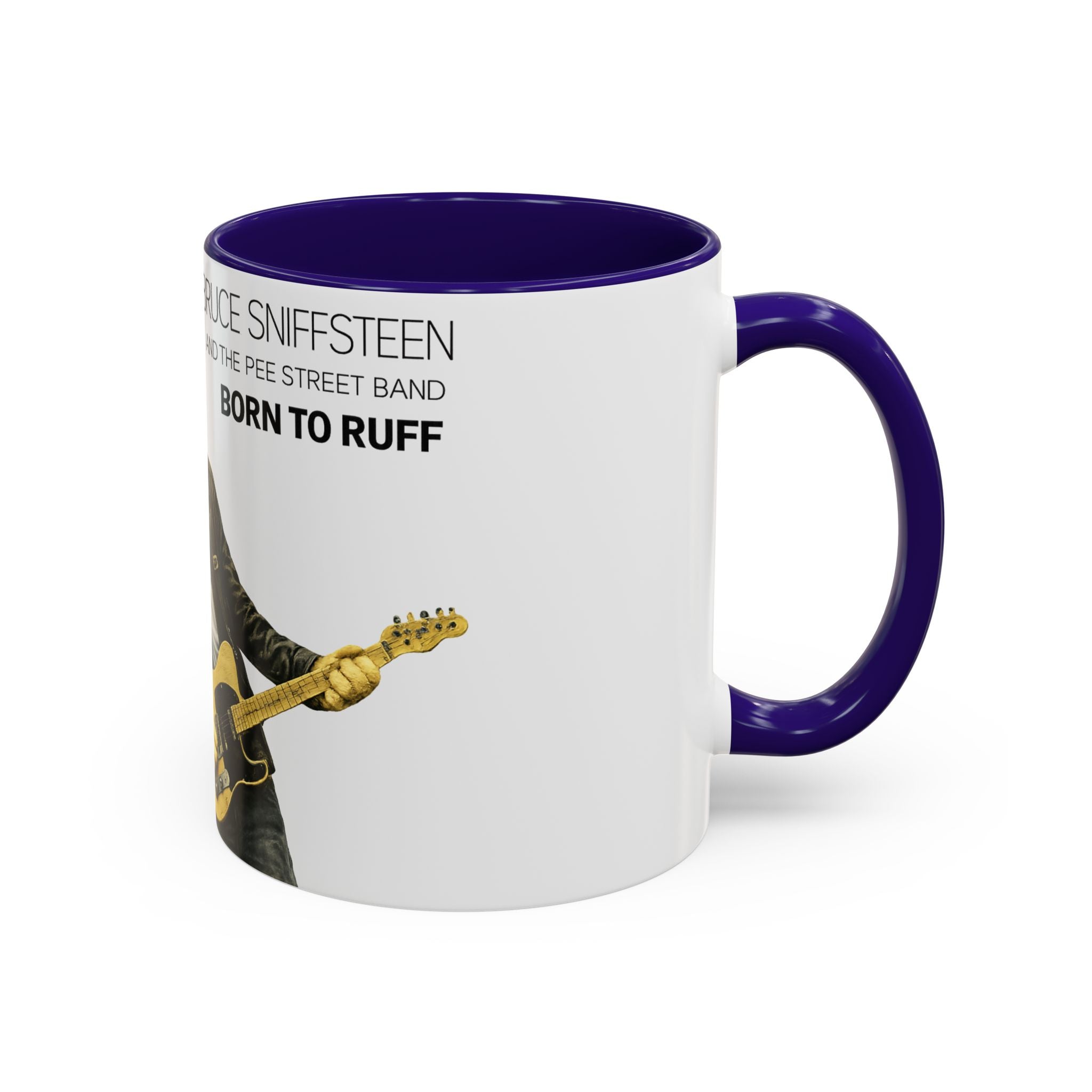 Bruce Sniffsteen & the Pee Street Band Coffee Mug -- Funny Bruce Springsteen 2026 Tour Mug Parody