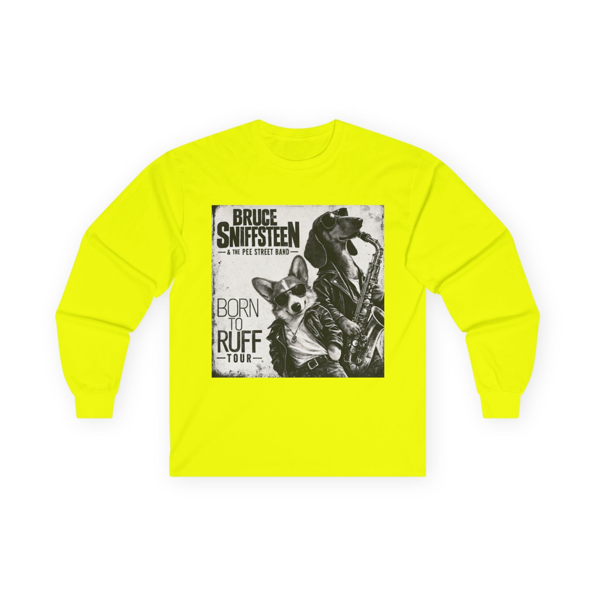 Bruce Sniffsteen & the Pee Street Band Longsleeve Shirt -- Funny Bruce Springsteen 2026 Tour Shirt Parody