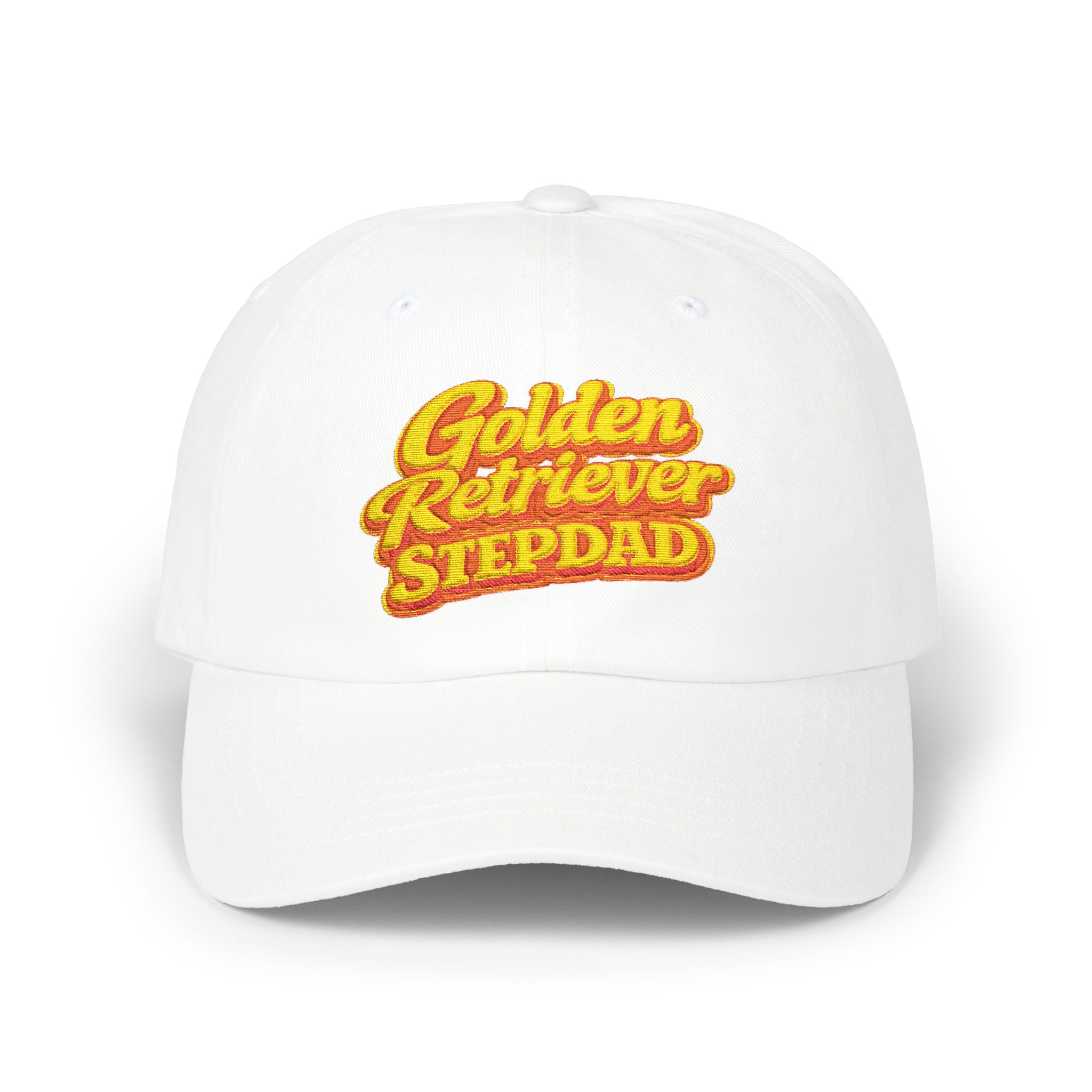 Golden Retriever Stepdad Dad Cap — Embroidered Baseball Hat for Pug Lovers