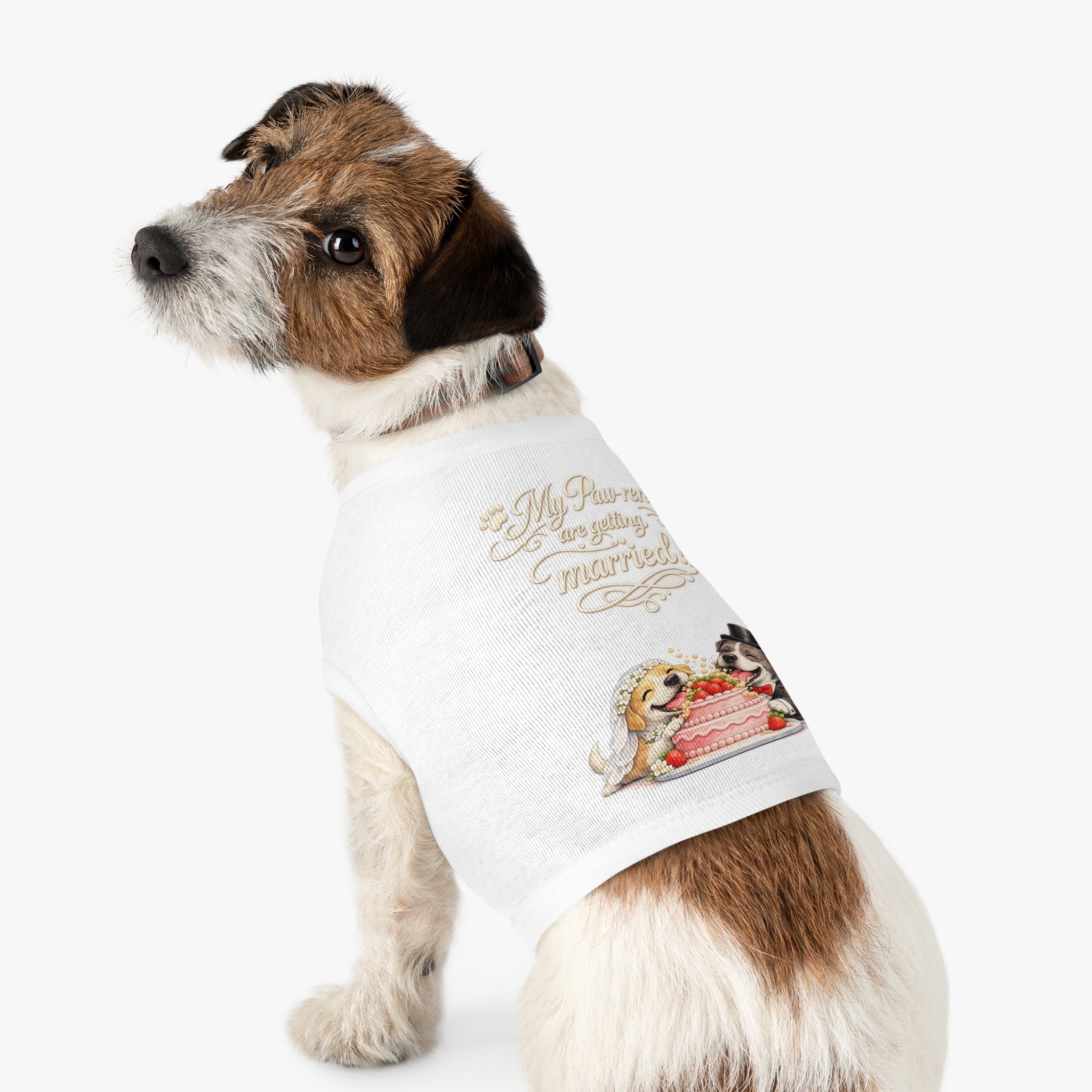 Engagement Gift for Dog Lovers -- My Pawrents Are Getting Married Dog Shirt Wedding Gift (Pit bull)