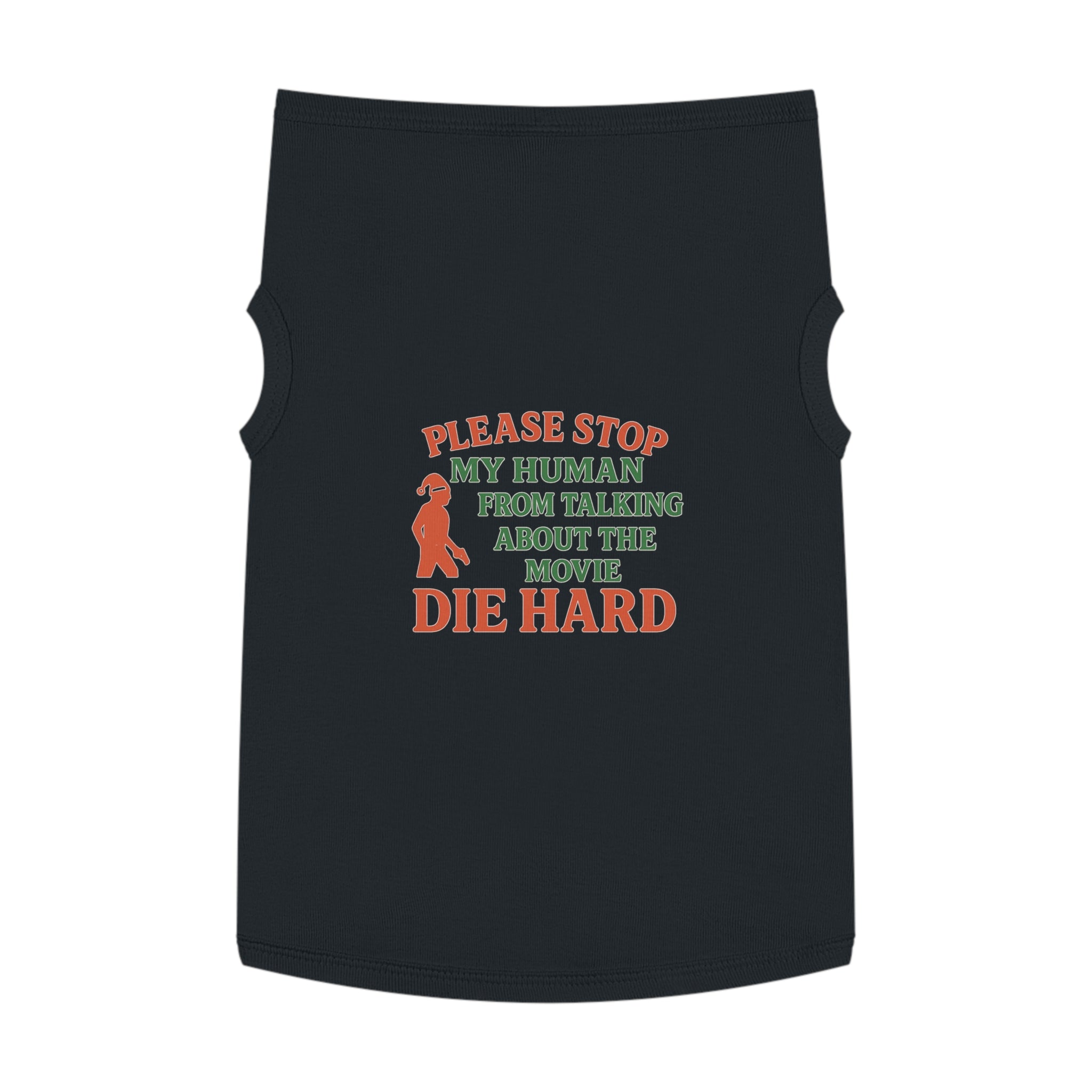 Die Hard Dog Tank Top -- Funny Christmas Apparel for Dogs
