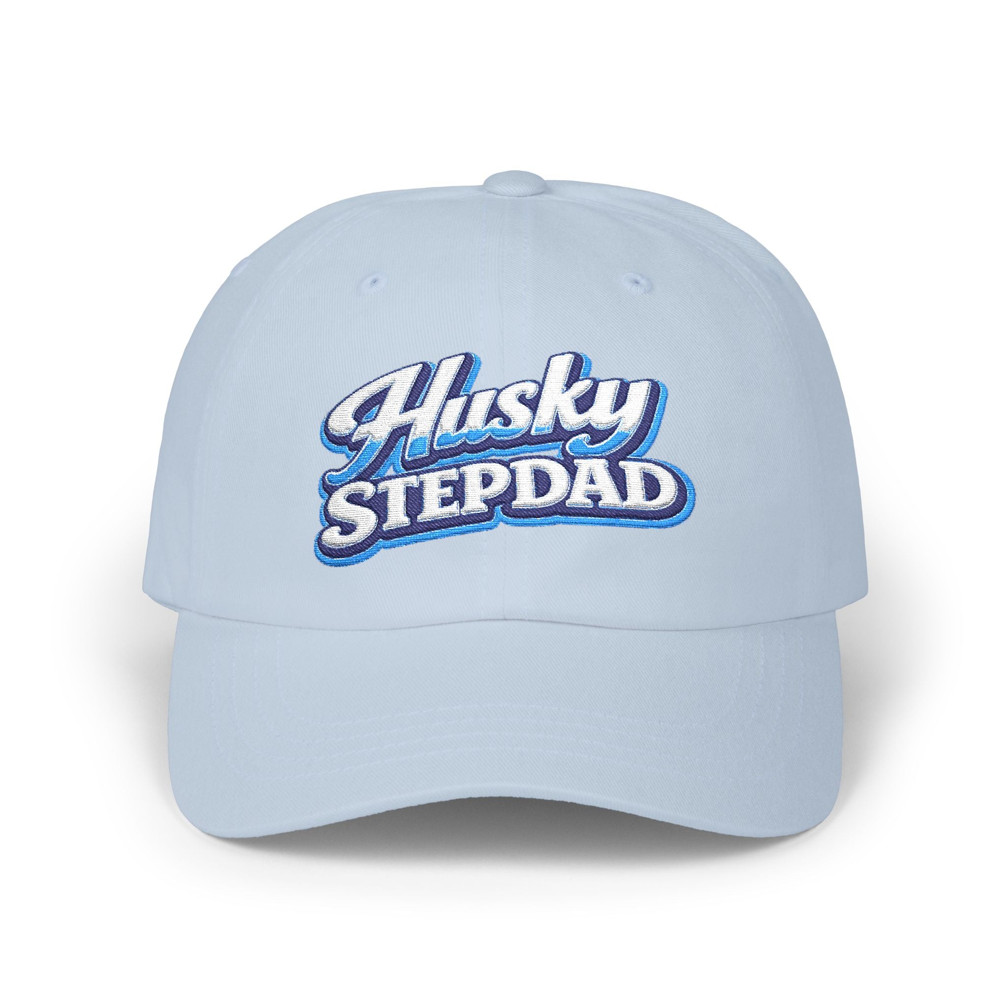 Husky Stepdad Dad Cap — Embroidered Baseball Hat for Dog Lovers