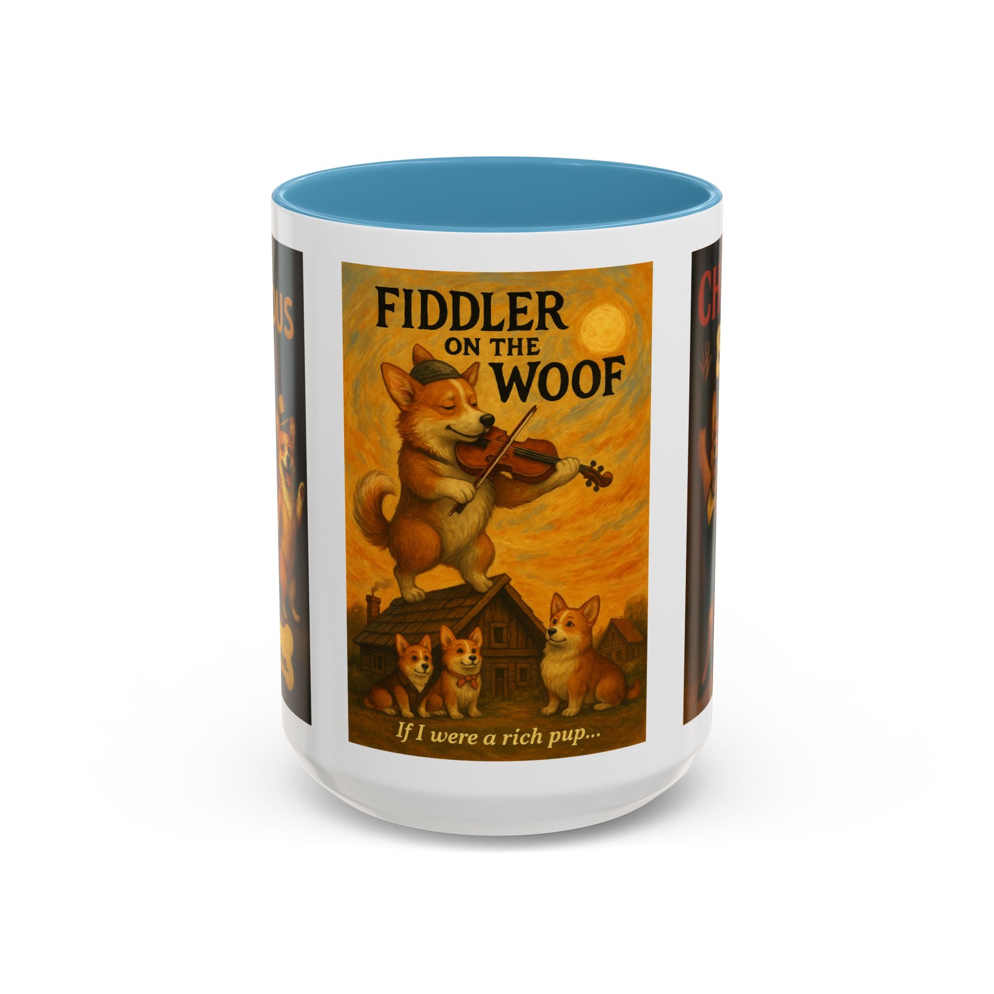 Broadway Dog Parody Mug – Funny Chicago, Fiddler & A Chorus Line Musical Gift