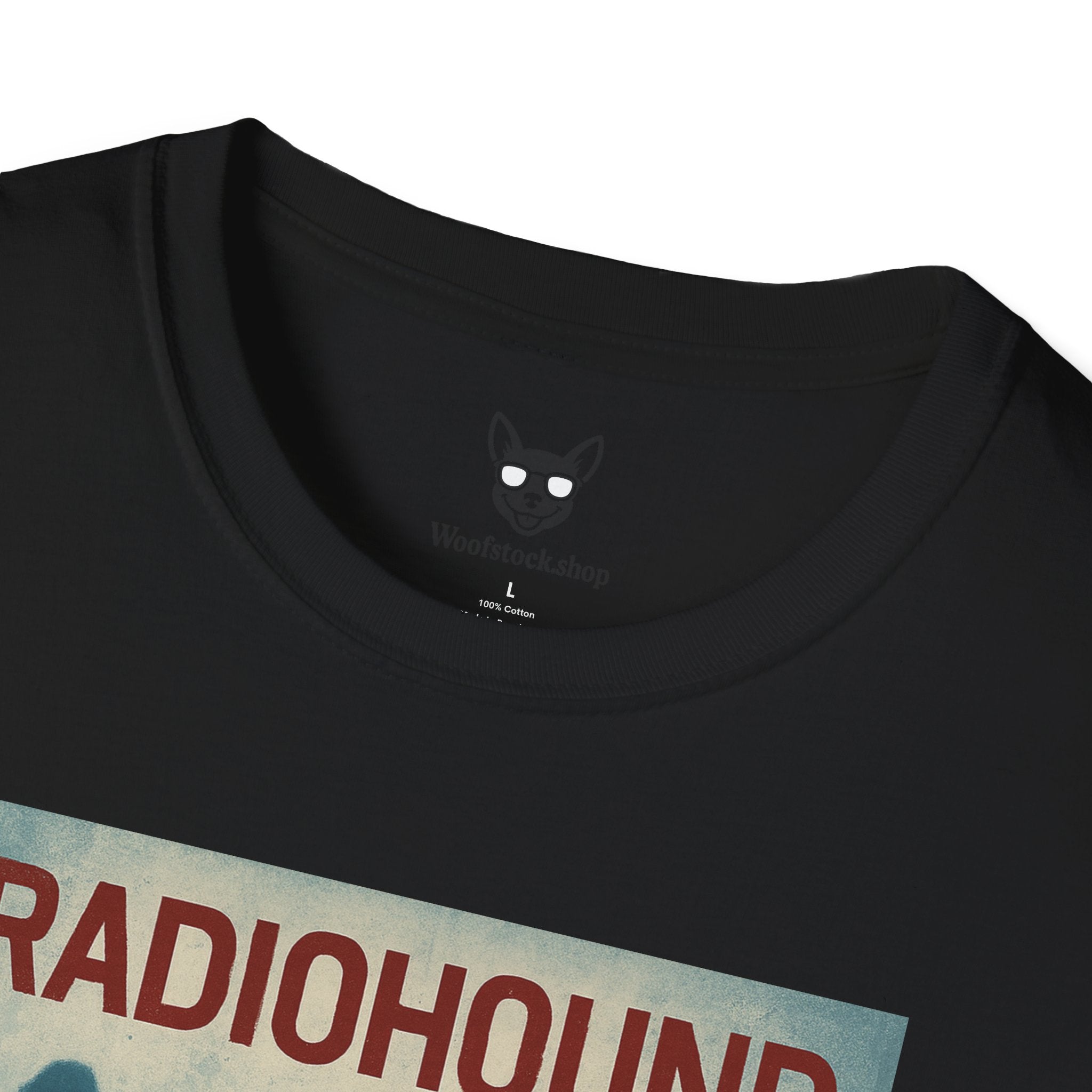 Radiohead Concert Poster Dog Parody Unisex Softstyle T-Shirt -- Funny Rock Tee for Music and Dog Lovers