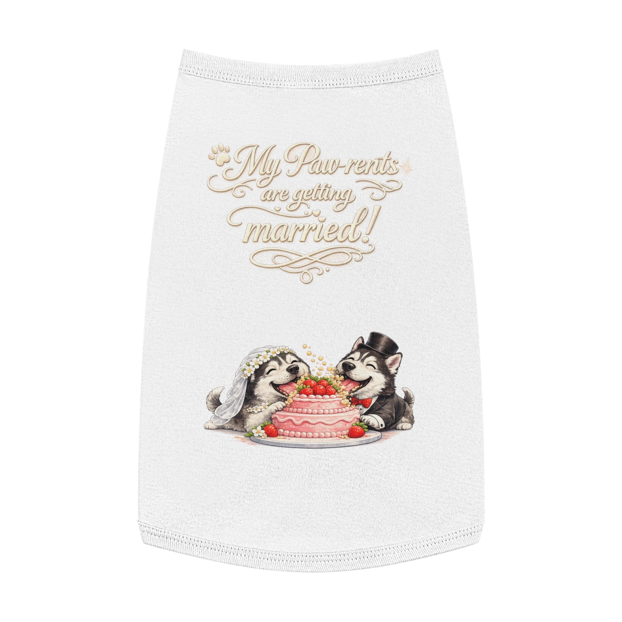 Engagement Gift for Dog Lovers -- My Pawrents Are Getting Married Dog Shirt Wedding Gift (Husky)
