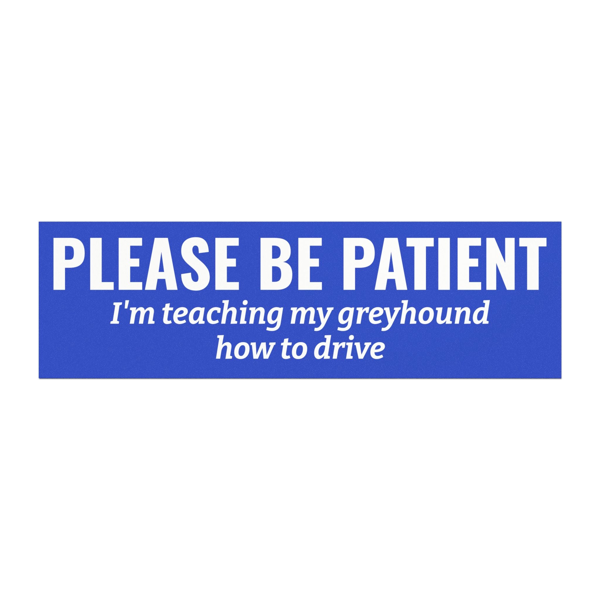 Copy of lease Be Patient, I'm Teaching My Cat How to Drive Bumper Magnet (PINK)