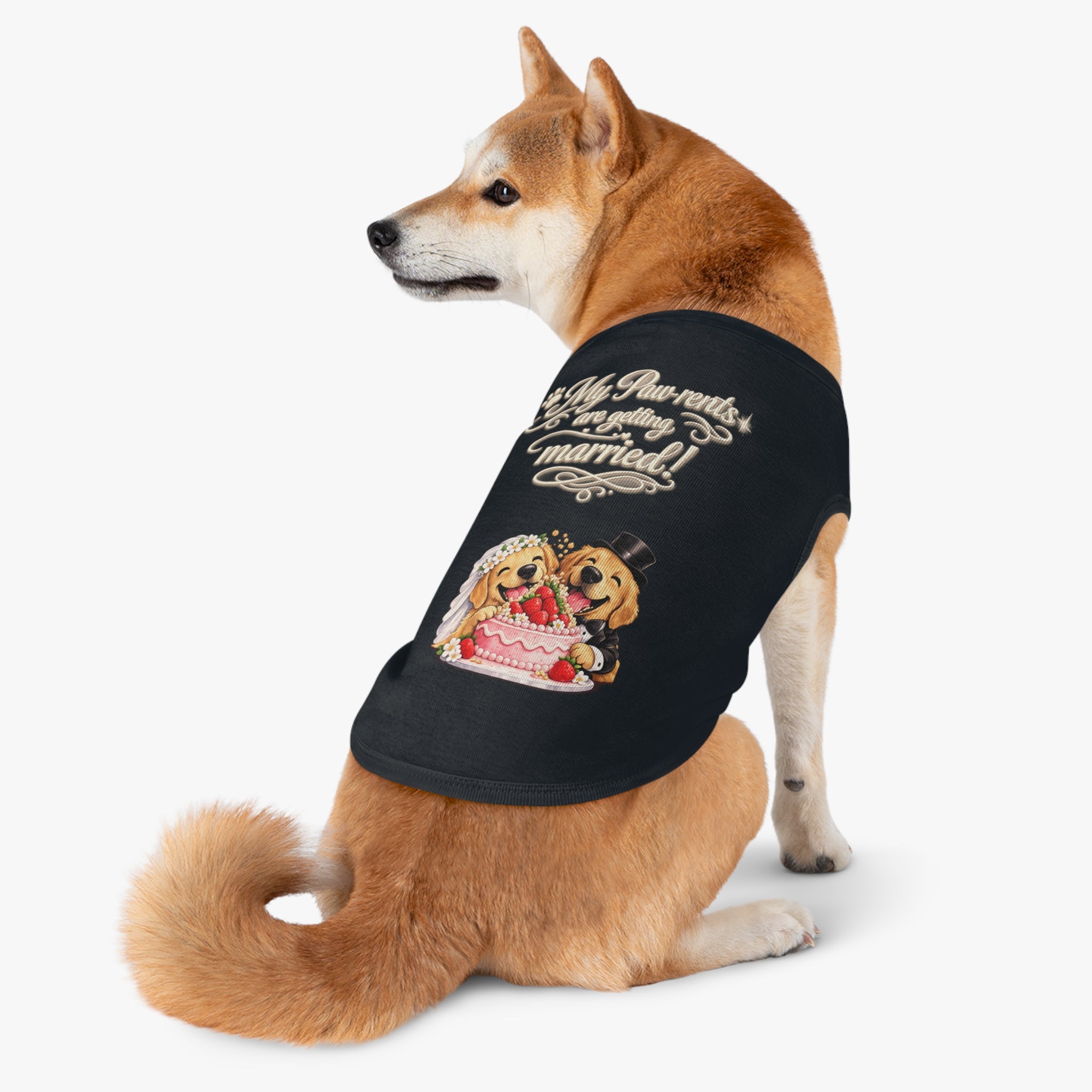 Engagement Gift for Dog Lovers -- My Pawrents Are Getting Married Dog Shirt Wedding Gift (Lab/Golden Retriever)