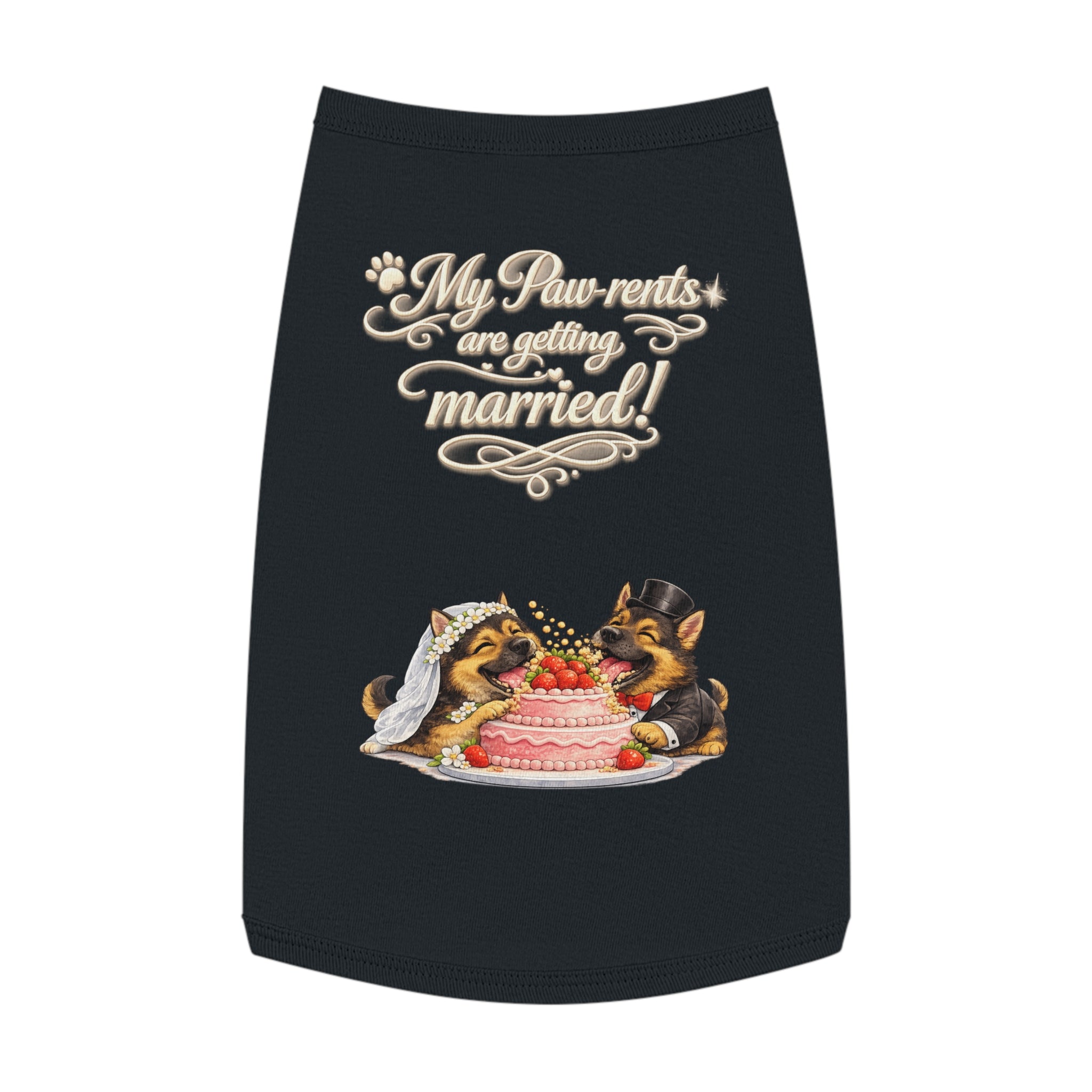 Engagement Gift for Dog Lovers -- My Pawrents Are Getting Married Dog Shirt Wedding Gift (German Shepherd)