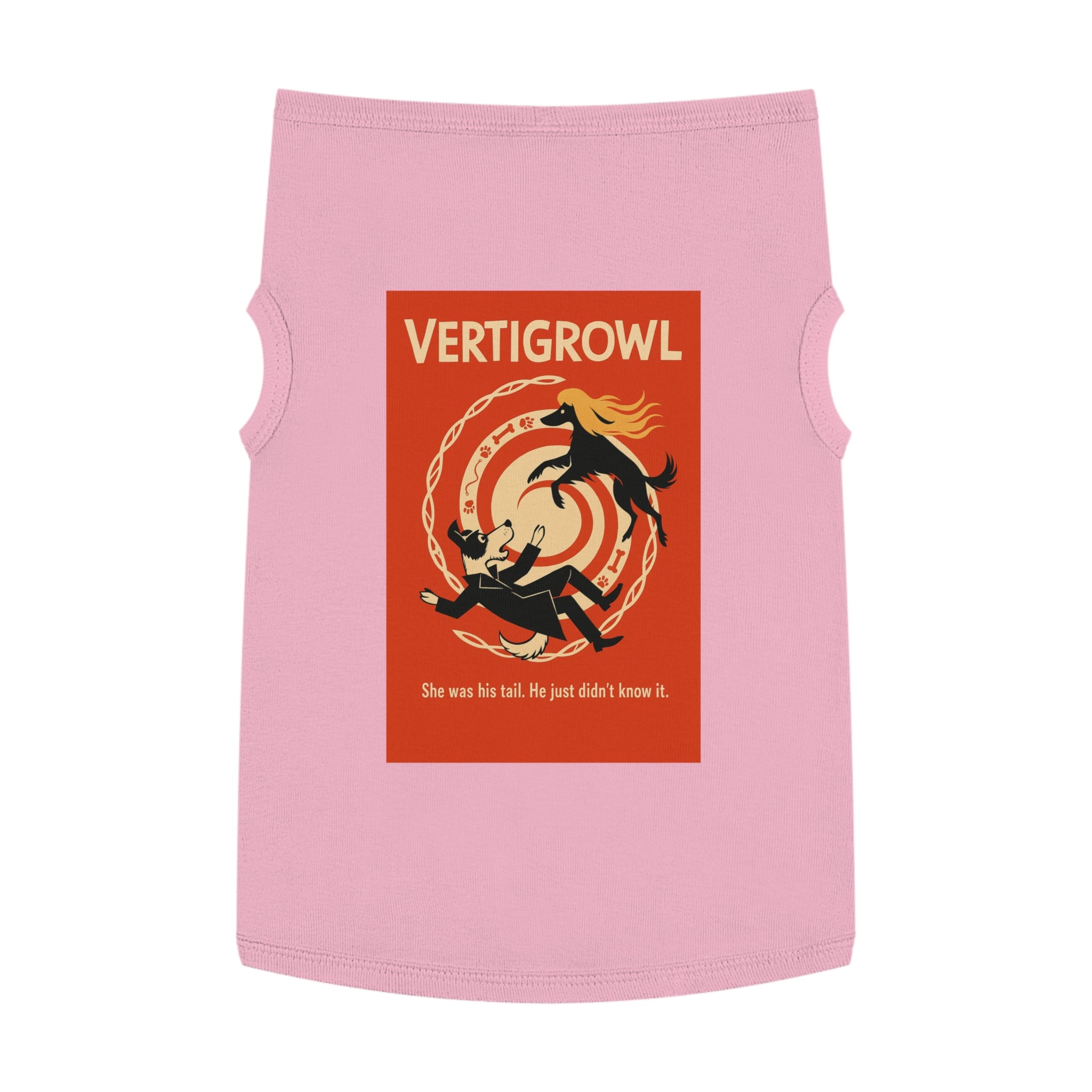 Vertigrowl Pug Pet Tank Top-- Funny Parody Shirt for Dog Lovers