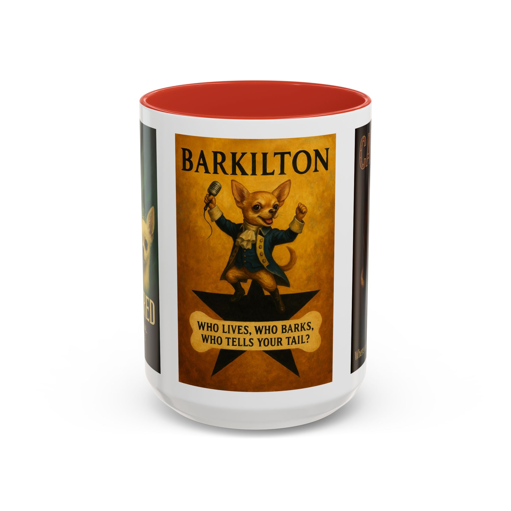 Broadway Dog Parody Mug – Funny Wicked, Hamilton & Rent Musical Gift