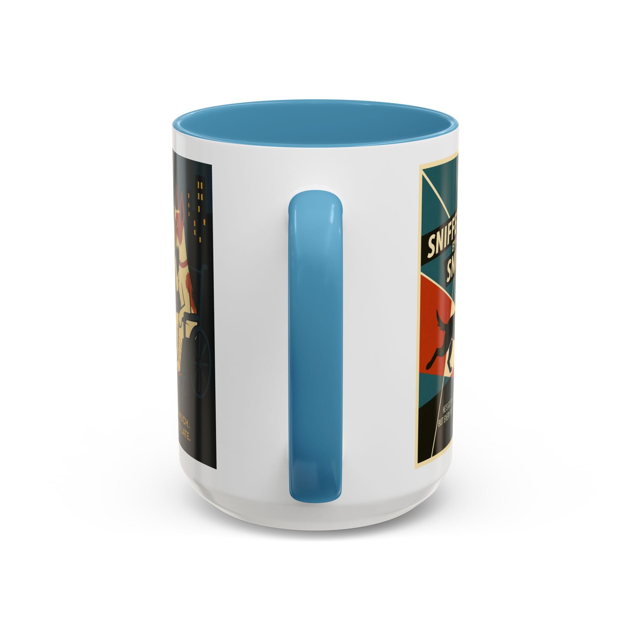 Alfred Hitchock Dog Parody Mug – Funny Gift for Classic Movie Lovers