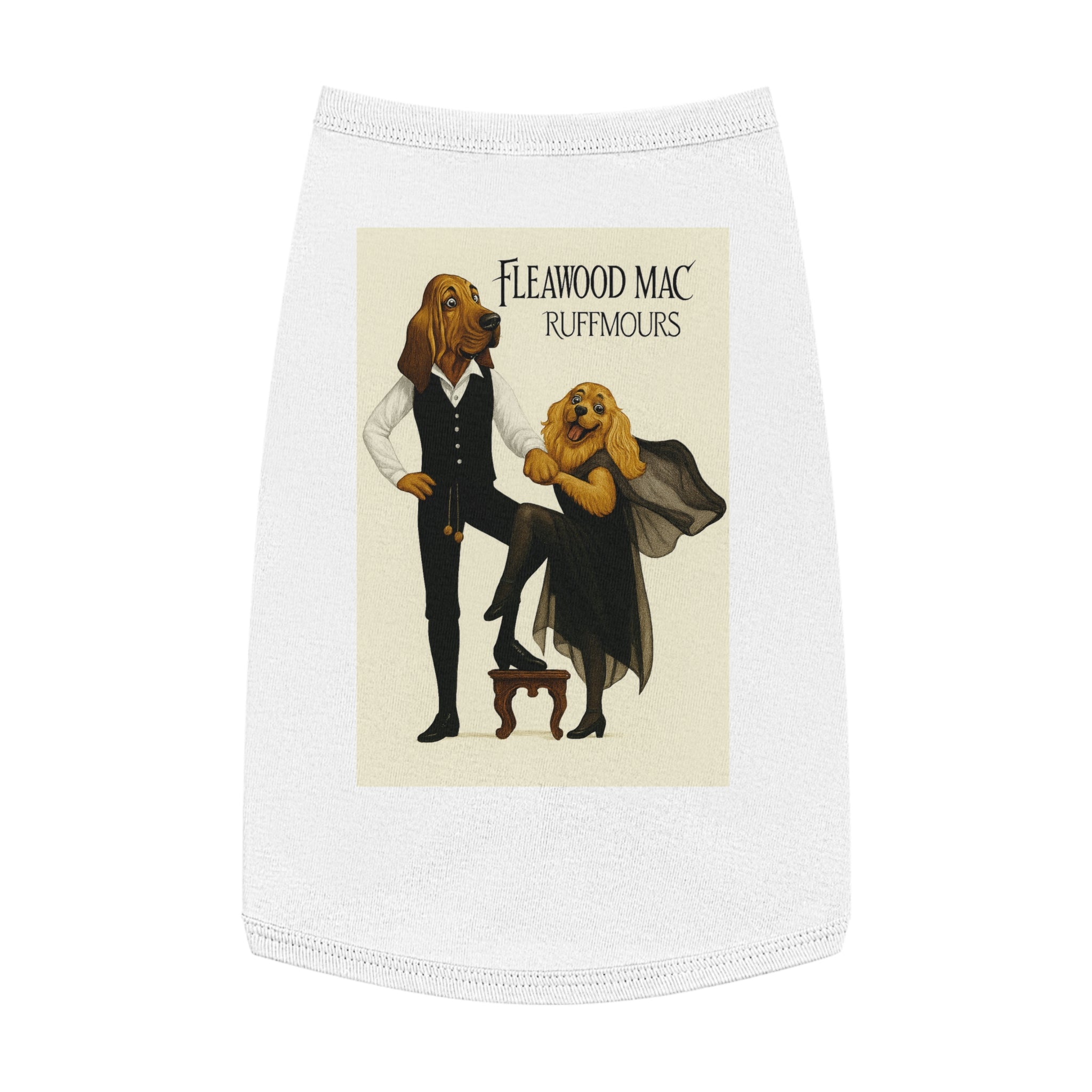 Fleetwoof Mac Ruffmours Pet Tank Top -- Funny Fleetwood Mac Parody Shirt for Dog Lovers
