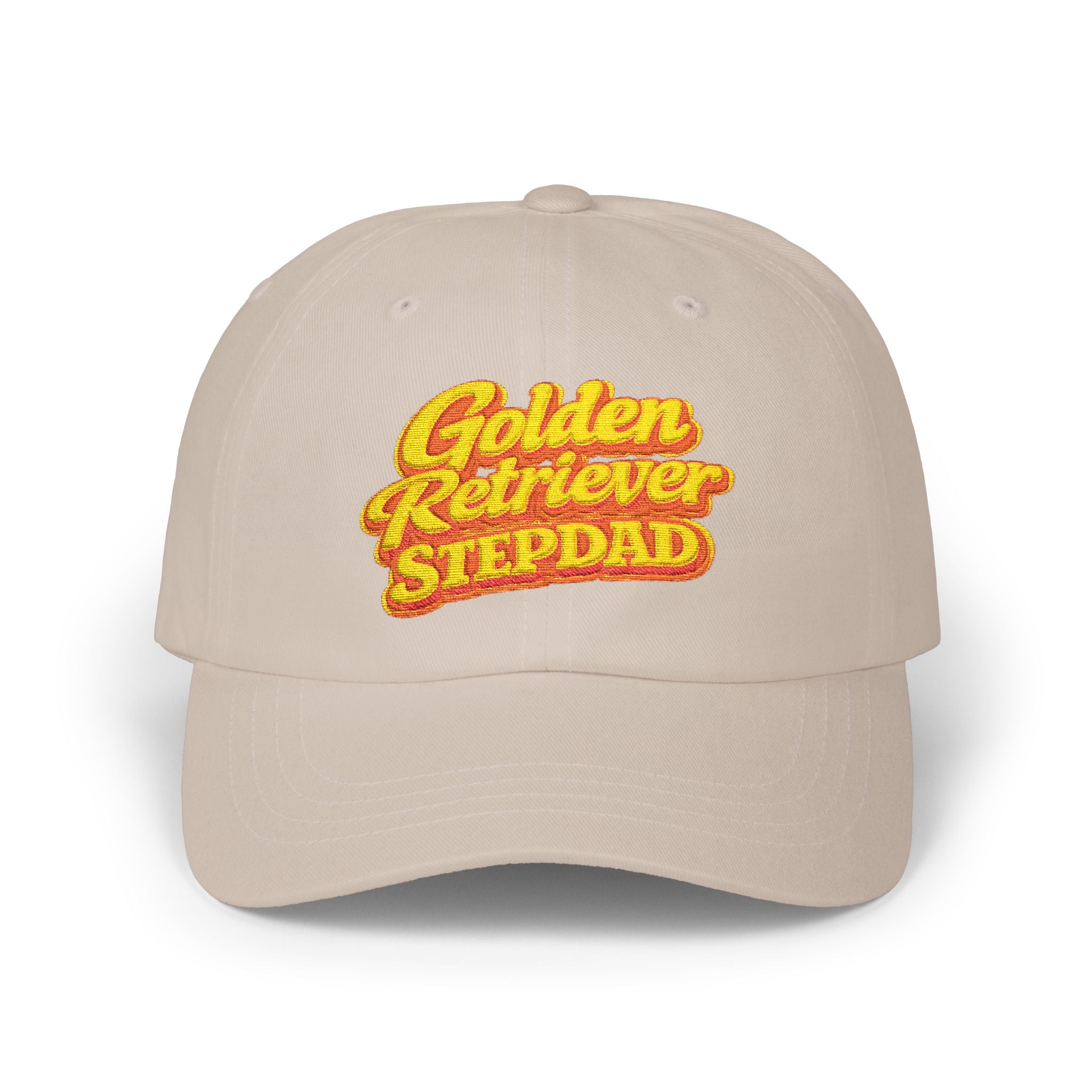 Golden Retriever Stepdad Dad Cap — Embroidered Baseball Hat for Pug Lovers