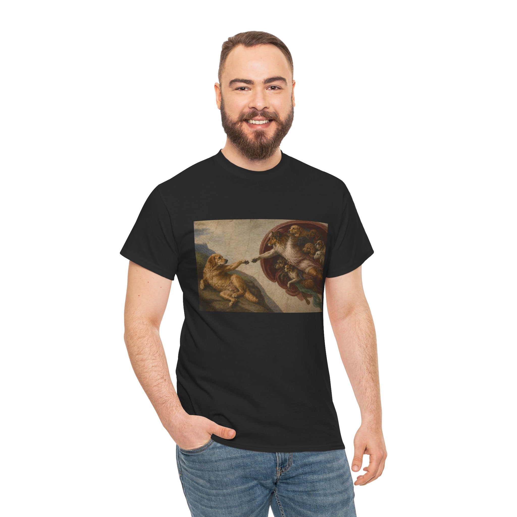 The Creation of Paw-dam -- Funny Shirt for Dog and Art Lovers