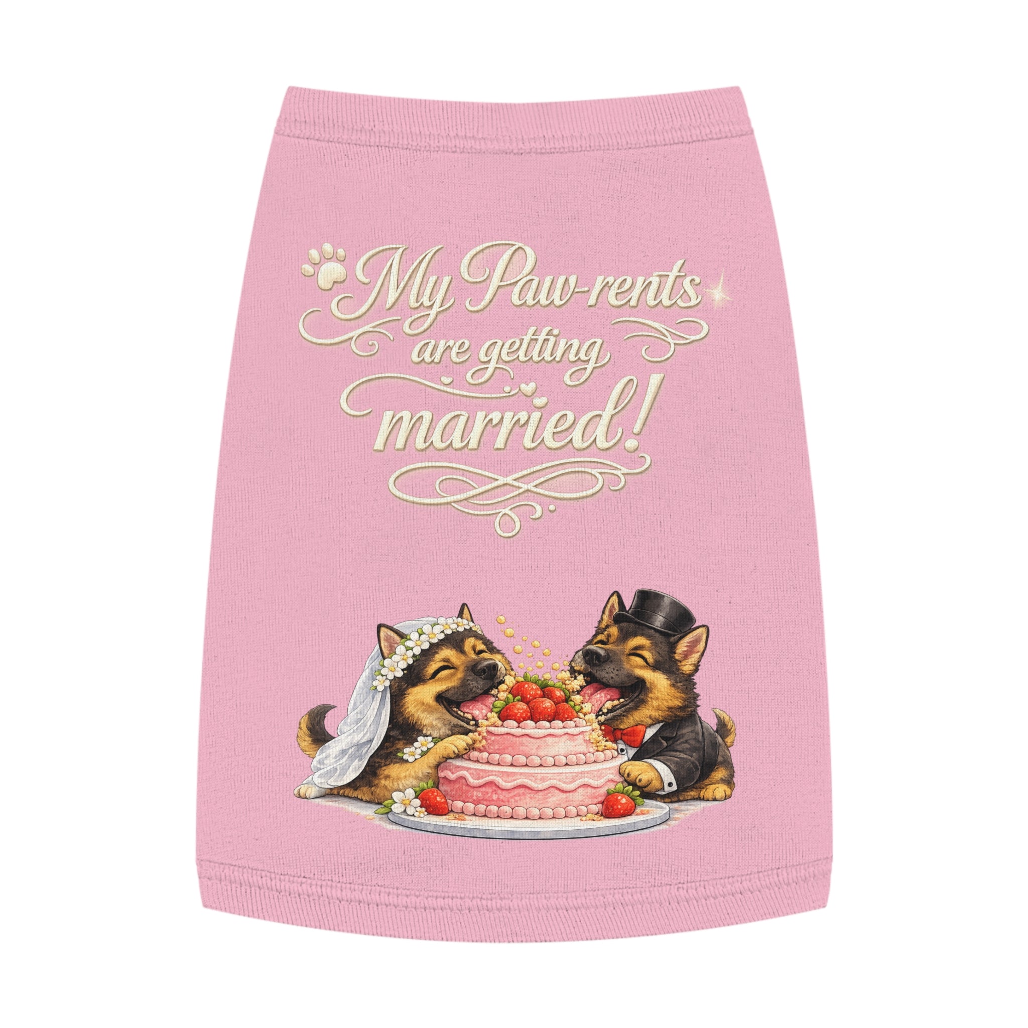 Engagement Gift for Dog Lovers -- My Pawrents Are Getting Married Dog Shirt Wedding Gift (German Shepherd)