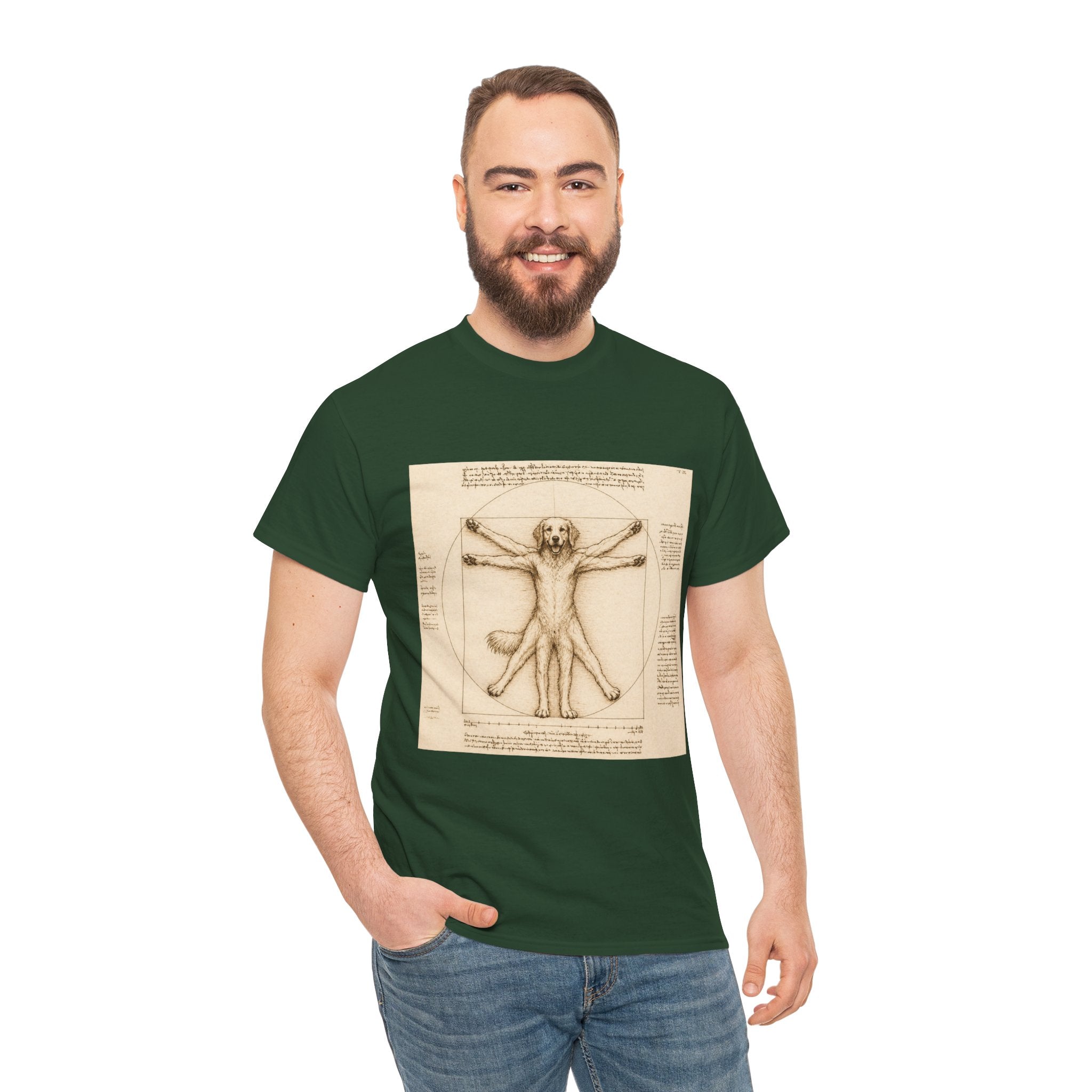 The Furtruvian Man -- Funny Shirt for Dog and Art Lovers