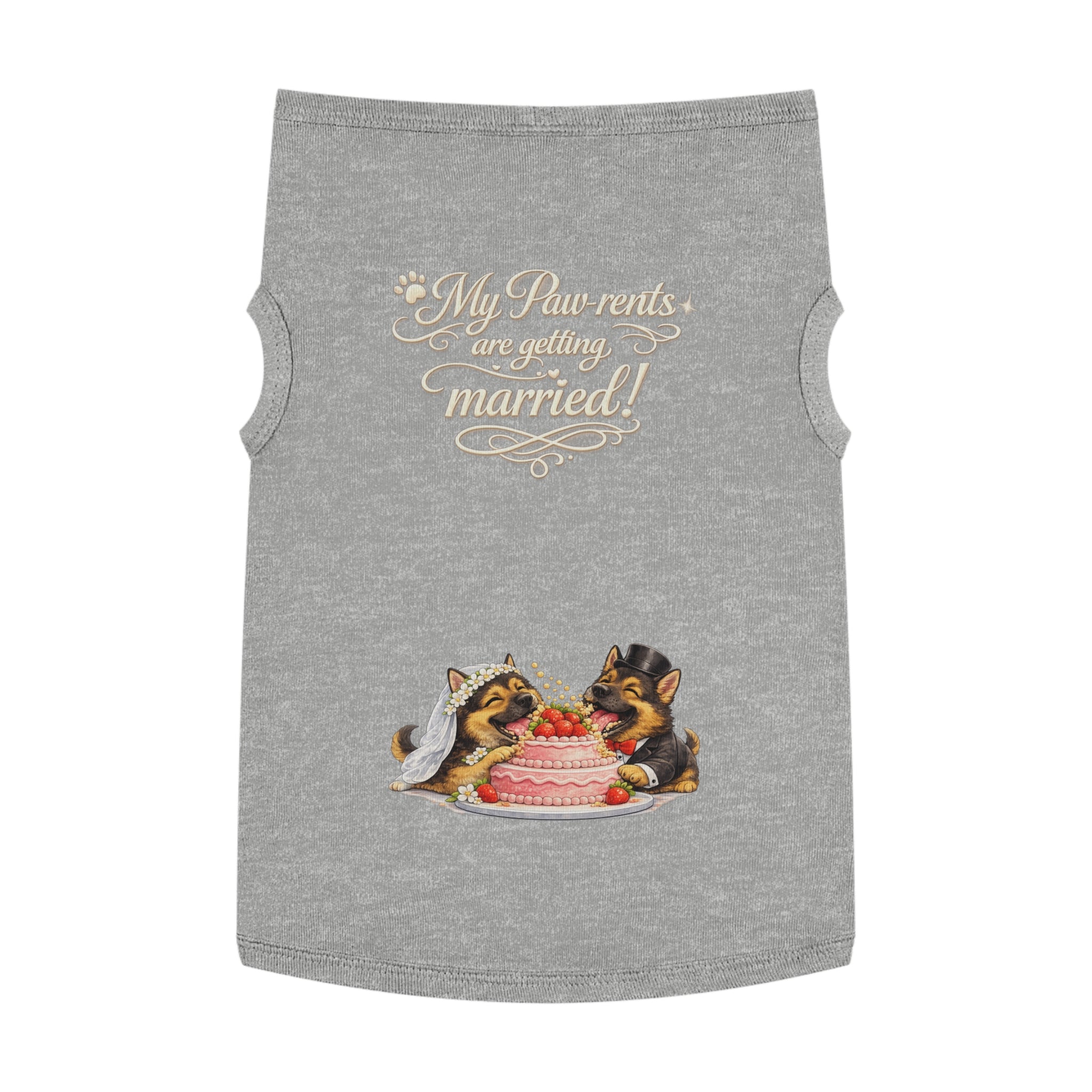 Engagement Gift for Dog Lovers -- My Pawrents Are Getting Married Dog Shirt Wedding Gift (German Shepherd)