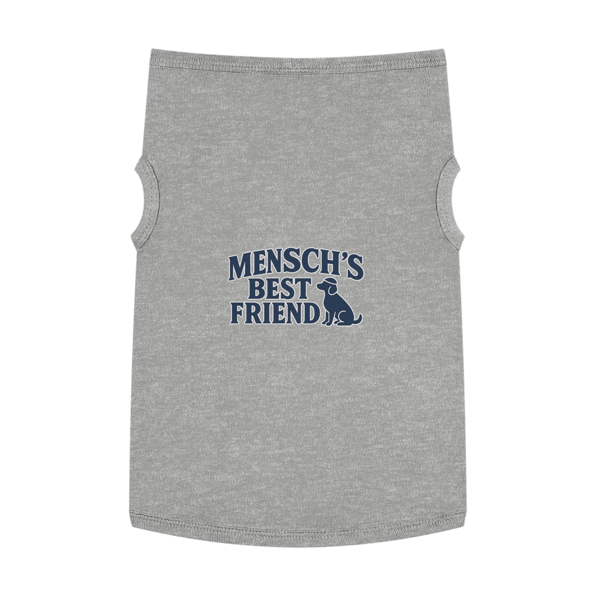 Mensch's Best Friend Dog Tank Top -- Funny Christmas Apparel for Dogs