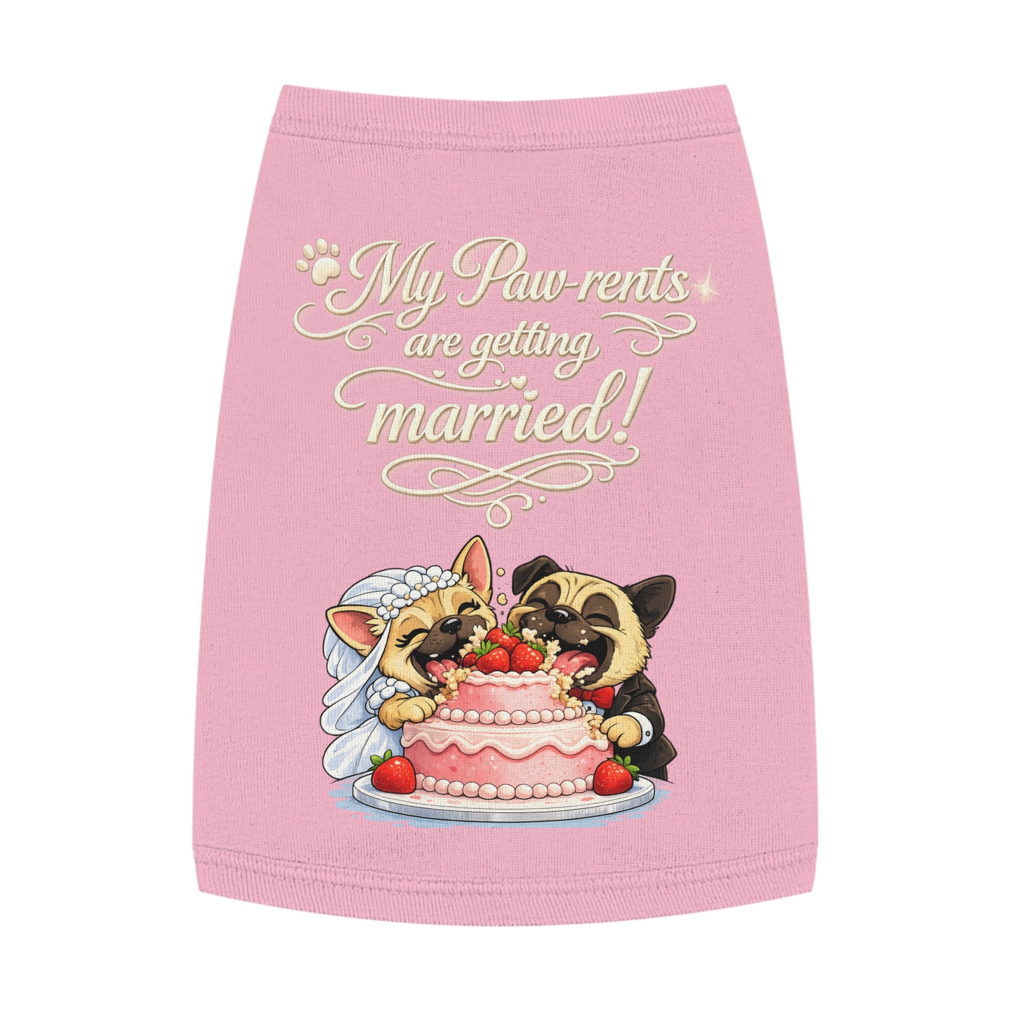 Engagement Gift for Dog Lovers -- My Pawrents Are Getting Married Dog Shirt Wedding Gift (Pug)