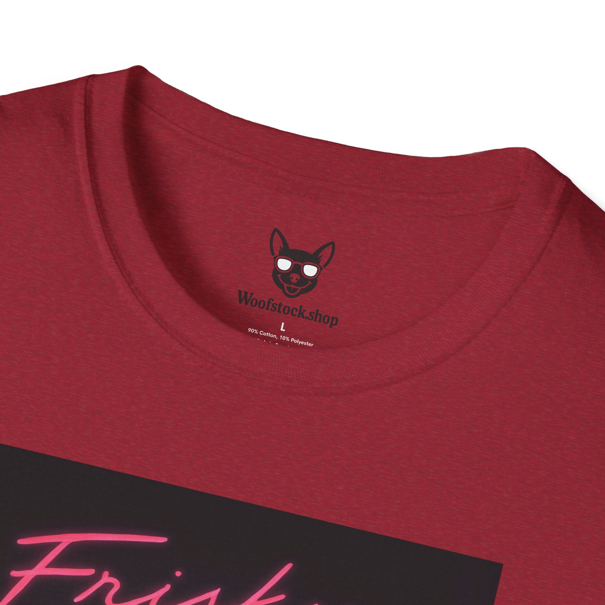Risky Business Movie Poster Dog Parody Unisex Softstyle T-Shirt -- Funny Dog Movie Tee for Film and Dog Lovers