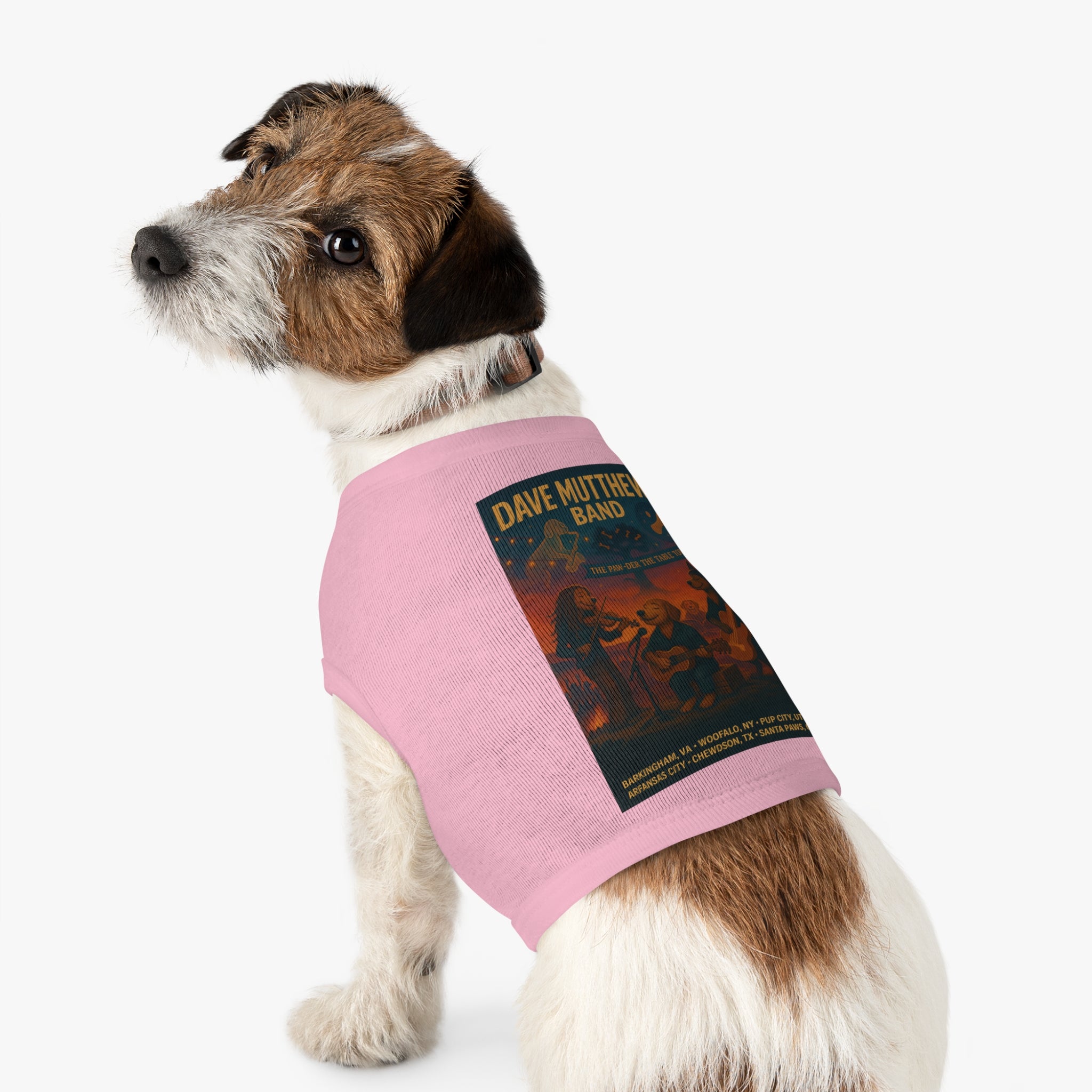 Dave Mutthews Band Pet Tank Top-- Funny Parody Shirt for Dog Lovers