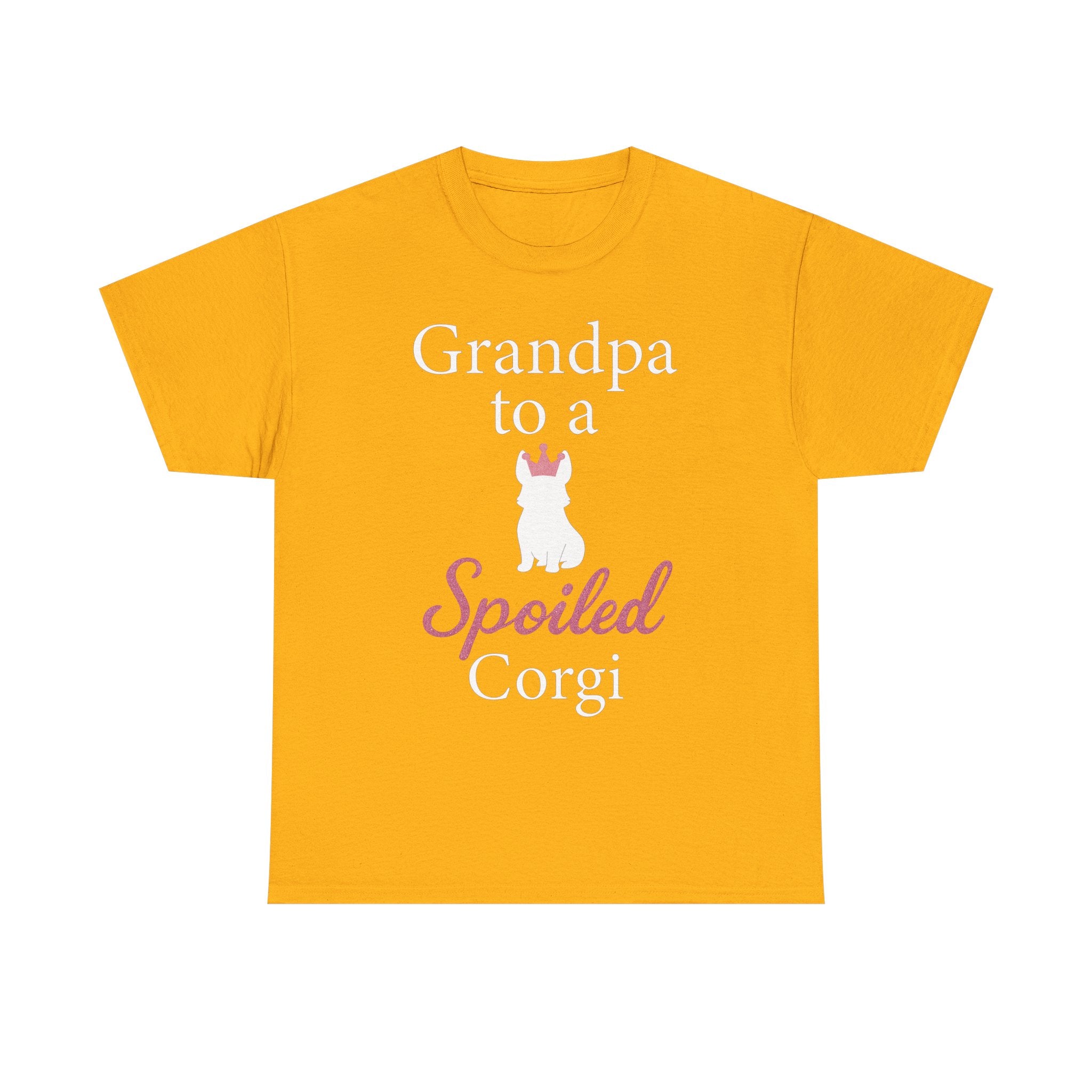 Grandpa to a Spoiled Corgi T-Shirt — Funny Shirt for Dog Lovers