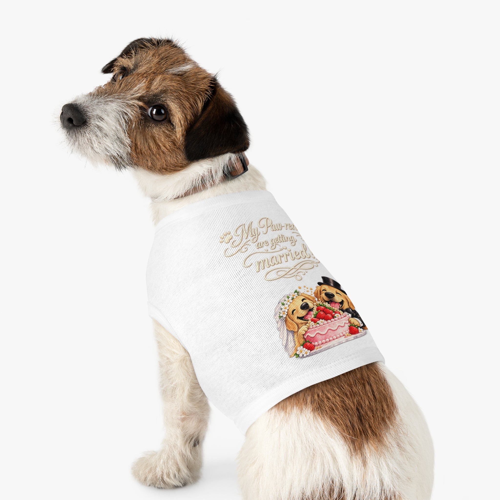 Engagement Gift for Dog Lovers -- My Pawrents Are Getting Married Dog Shirt Wedding Gift (Lab/Golden Retriever)