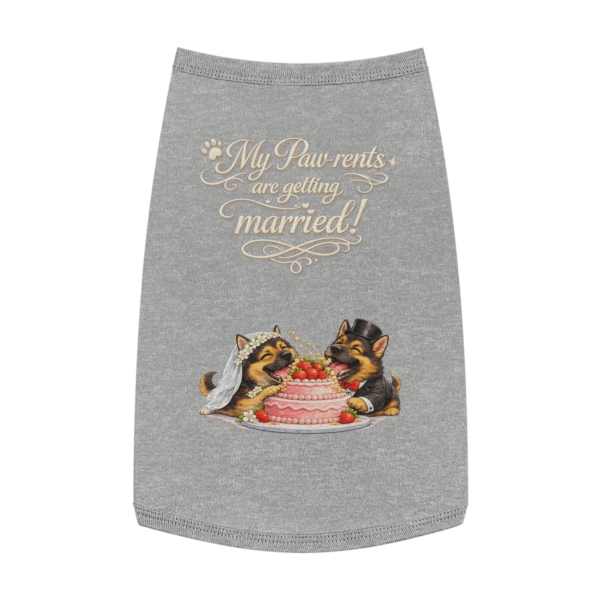 Engagement Gift for Dog Lovers -- My Pawrents Are Getting Married Dog Shirt Wedding Gift (German Shepherd)