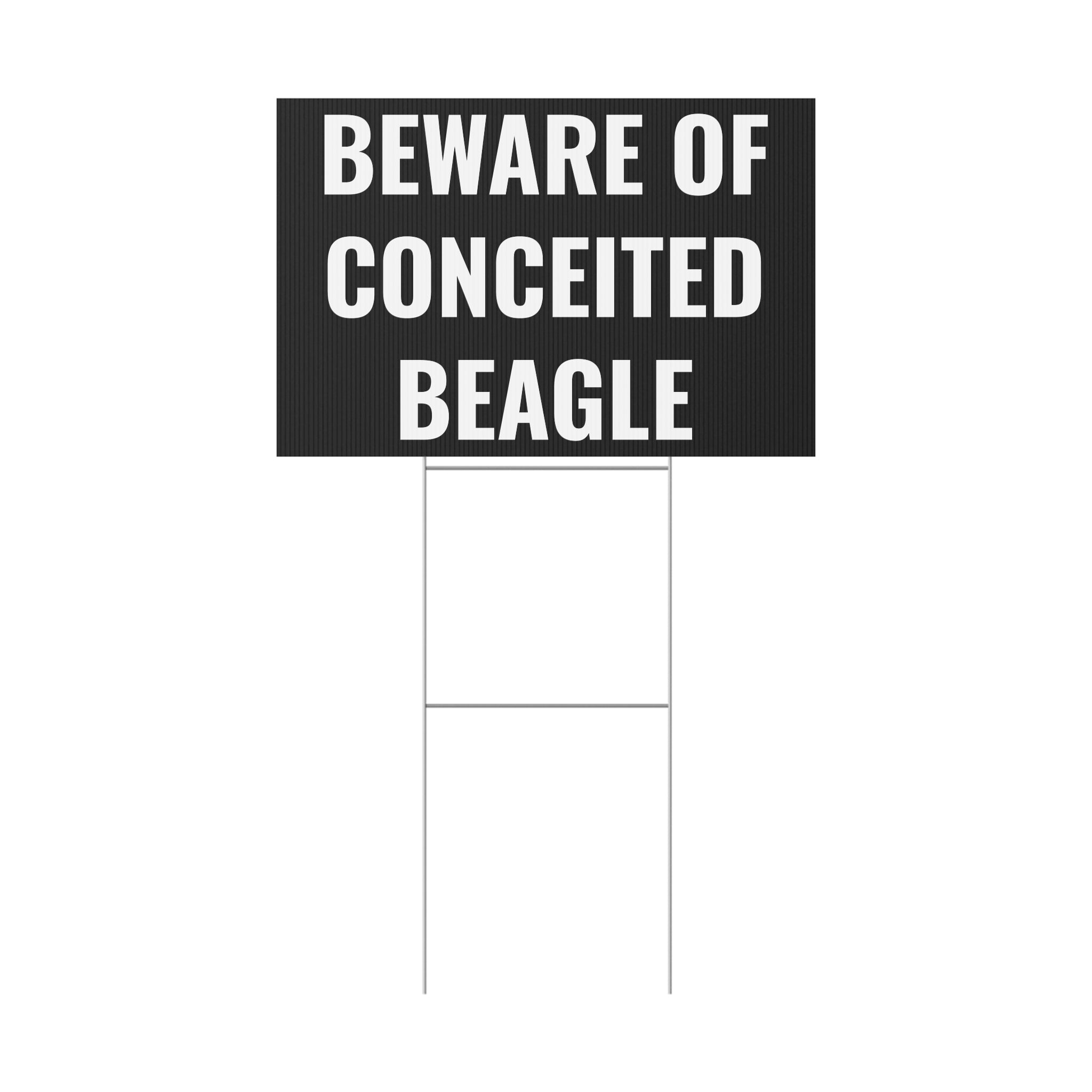 Copy of Copy of Beware of Anxious Chihuahua Yard Sign - Funny Dog Warning Plastic Lawn Sign