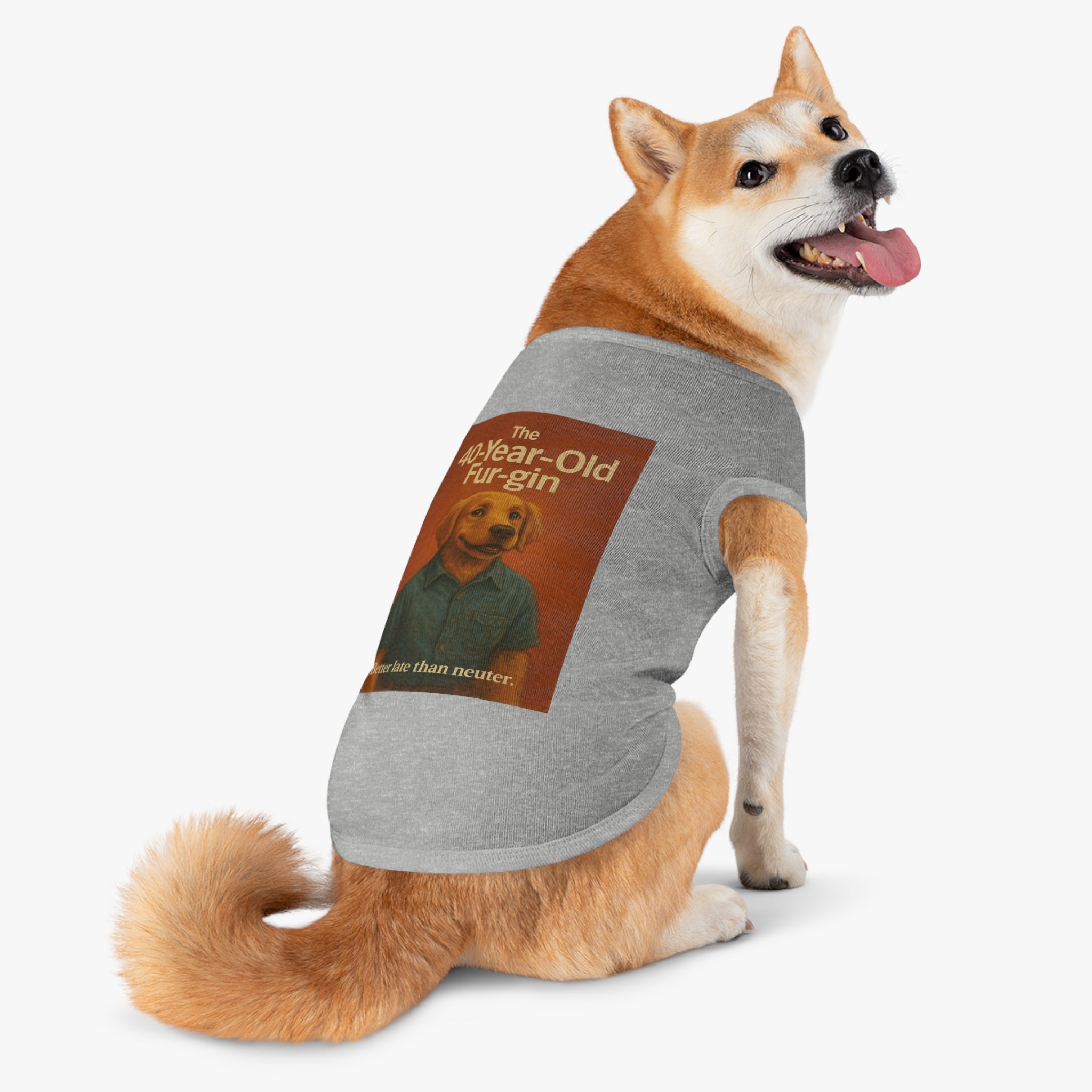 The 40-Year-Old Furgin Pet Tank Top-- Funny Parody Shirt for Dog Lovers
