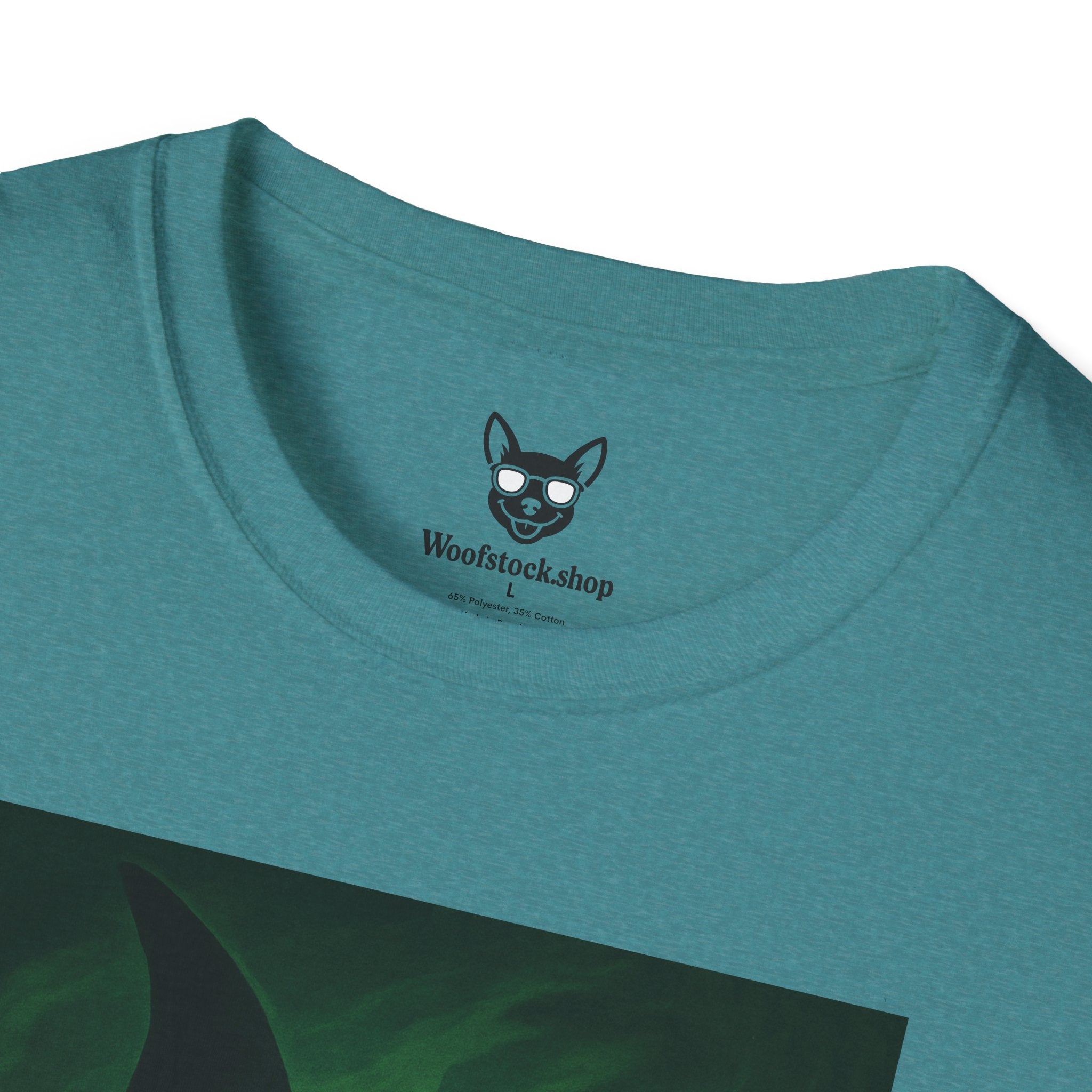 Wicked Broadway Poster Dog Parody Unisex Softstyle T-Shirt -- Funny Dog Shirt for Broadway and Dog Lovers