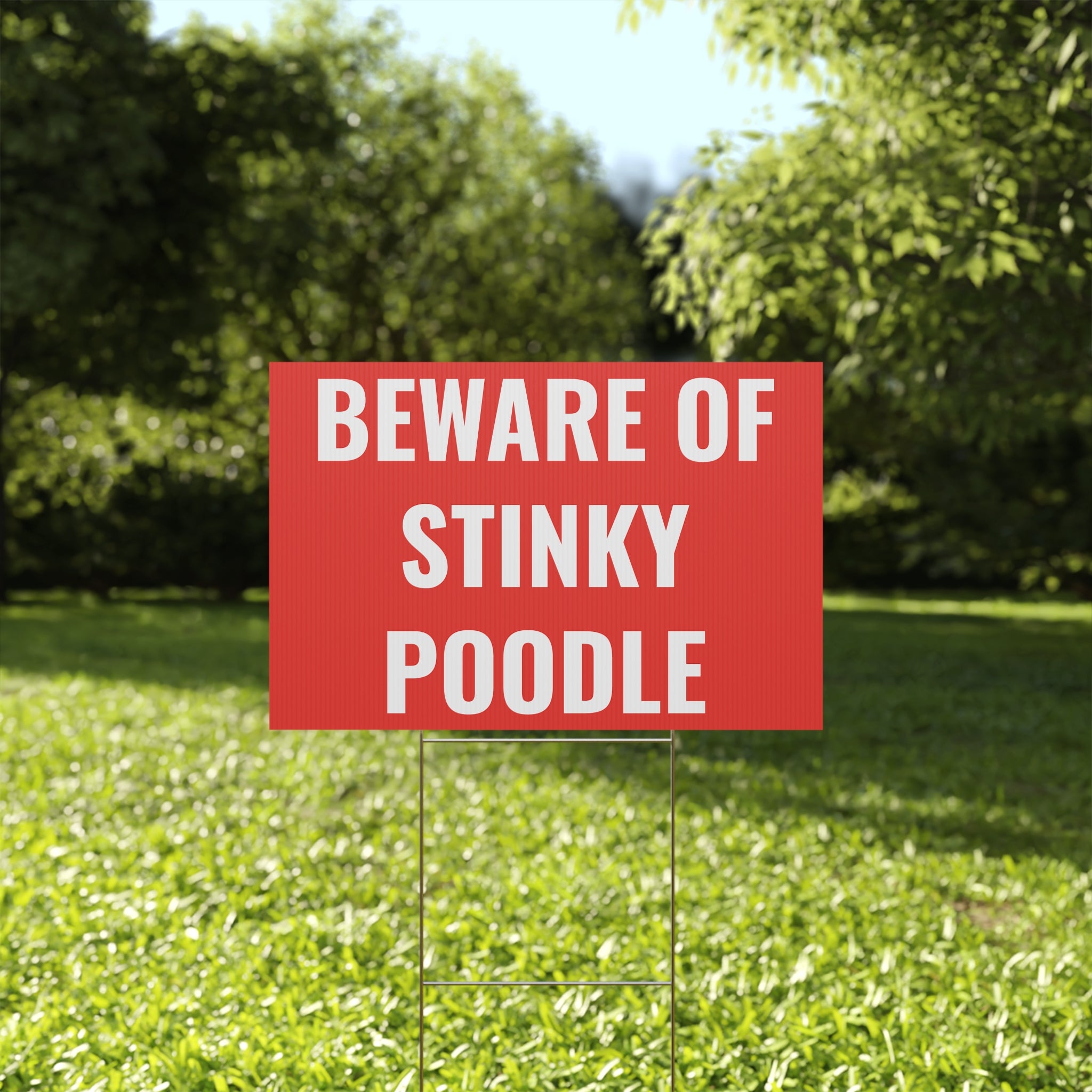 Copy of Copy of Copy of Copy of Beware of Anxious Chihuahua Yard Sign - Funny Dog Warning Plastic Lawn Sign