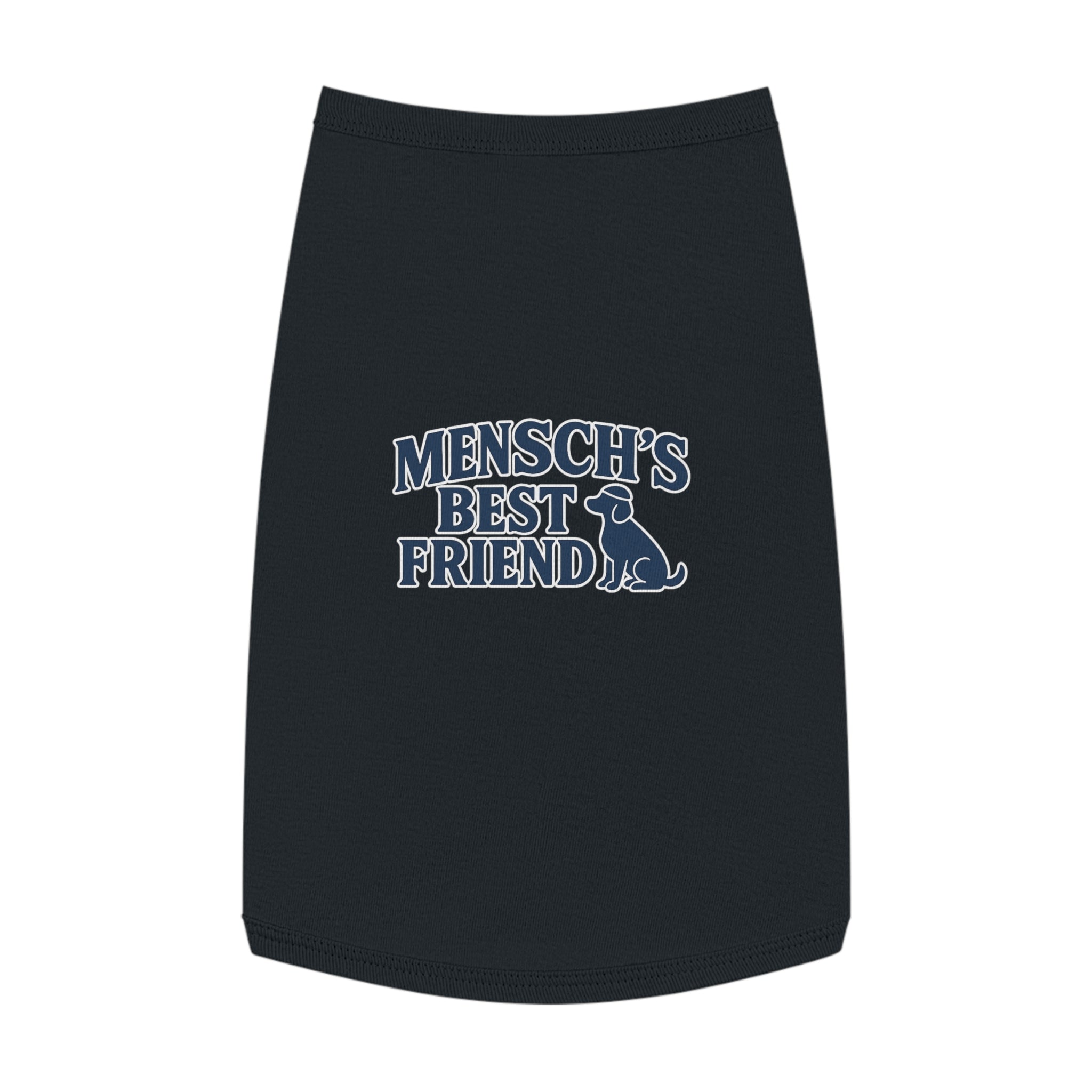 Mensch's Best Friend Dog Tank Top -- Funny Christmas Apparel for Dogs
