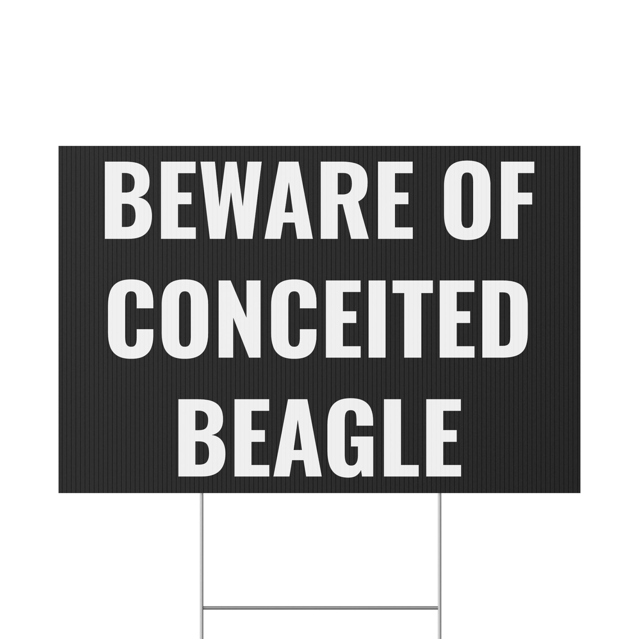 Copy of Copy of Beware of Anxious Chihuahua Yard Sign - Funny Dog Warning Plastic Lawn Sign