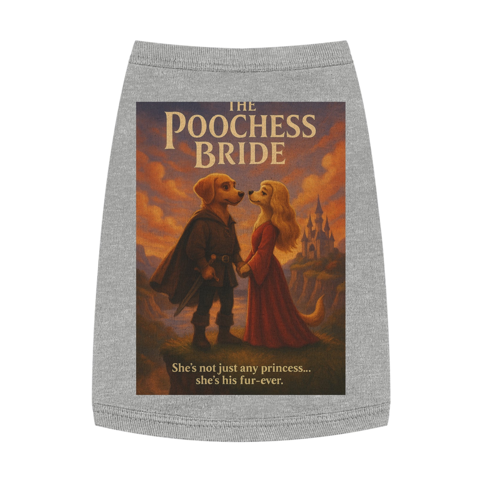 The Poochess Bride Pet Tank Top-- Funny Parody Shirt for Dogs Lovers