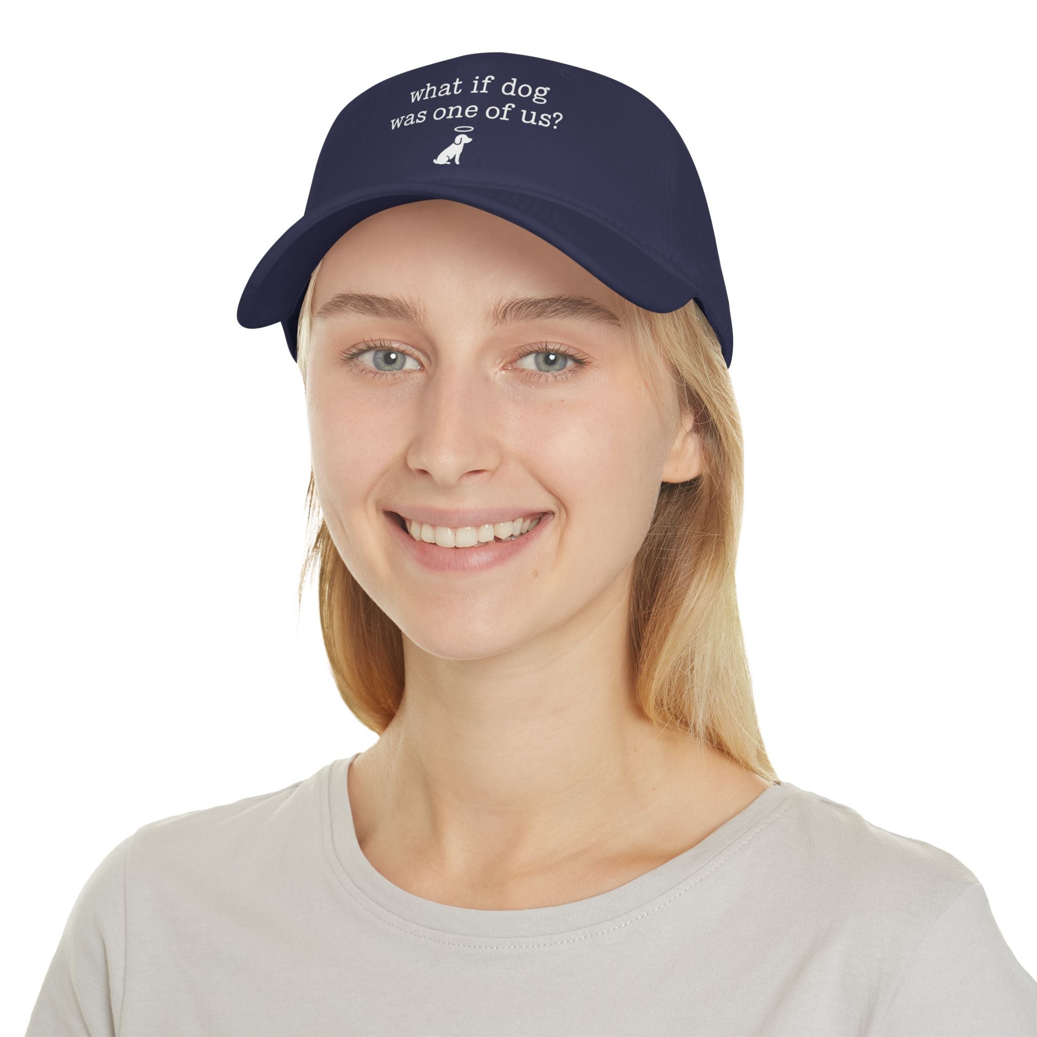 What If Dog Was One Of Us Low Profile Baseball Cap