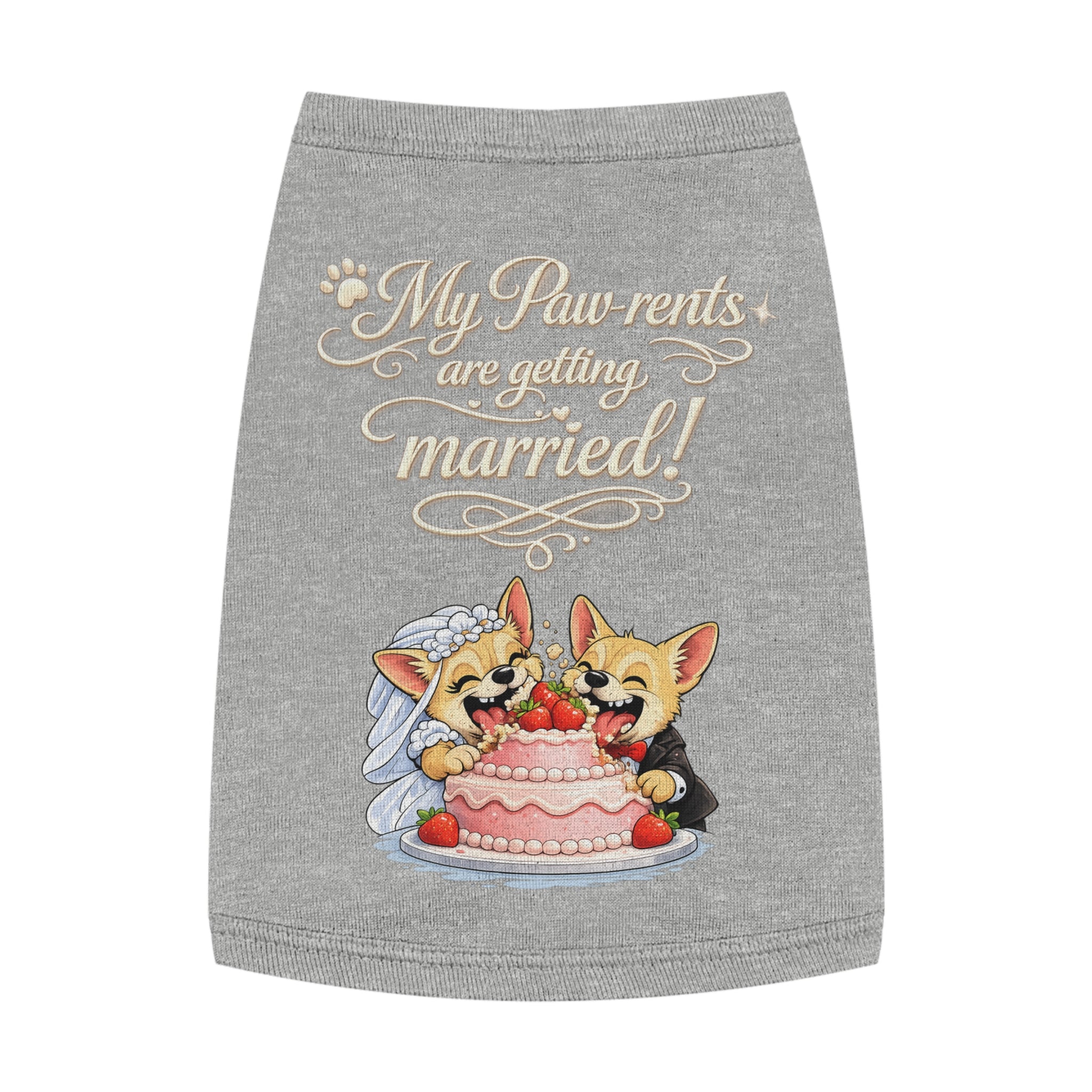 Engagement Gift for Dog Lovers -- My Pawrents Are Getting Married Dog Shirt Wedding Gift (Corgi)