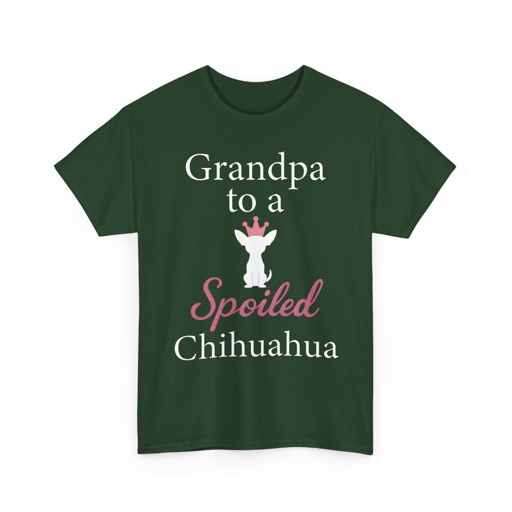 Grandpa to a Spoiled Chihuahua T-Shirt — Funny Shirt for Dog Lovers