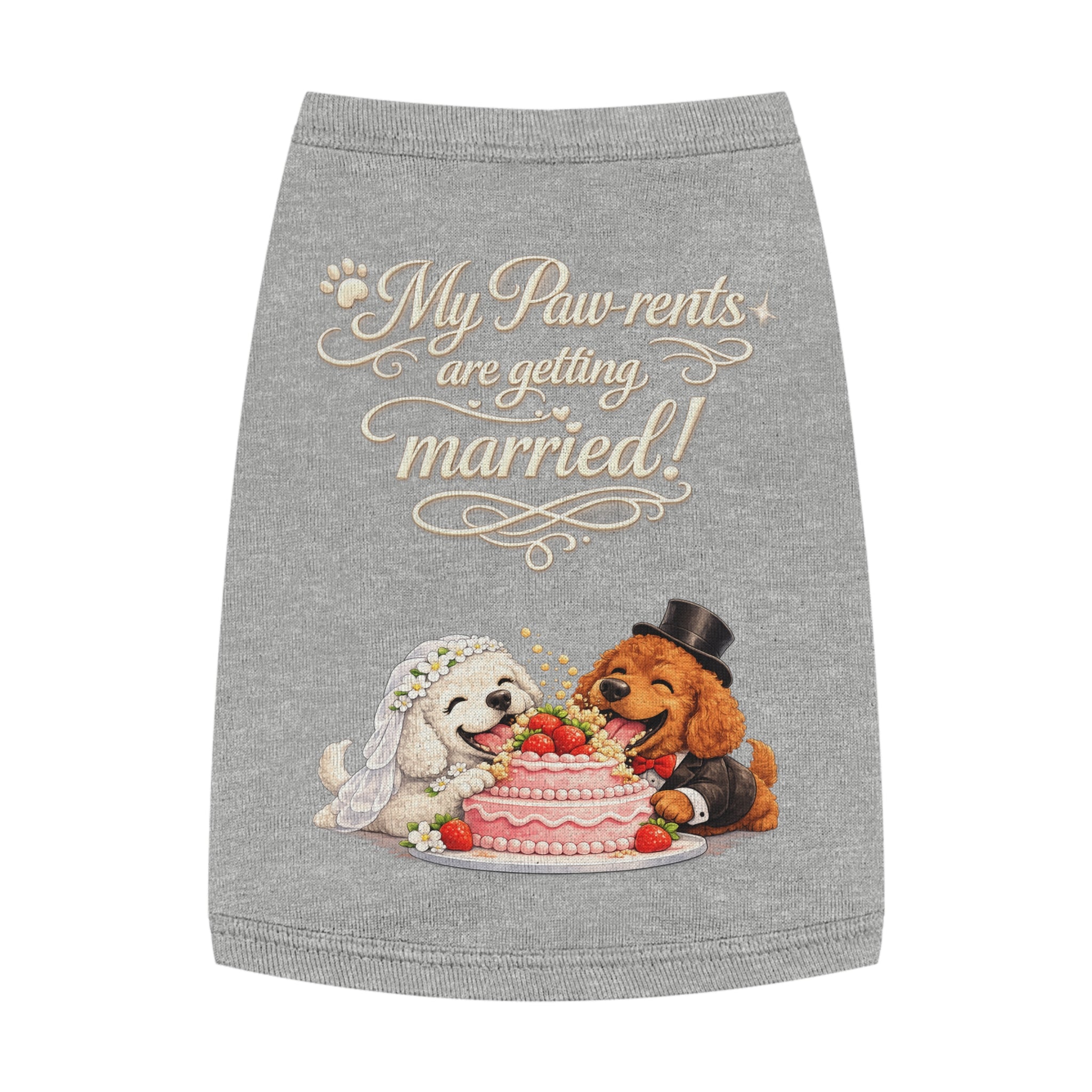 Engagement Gift for Dog Lovers -- My Pawrents Are Getting Married Dog Shirt Wedding Gift (Poodle)