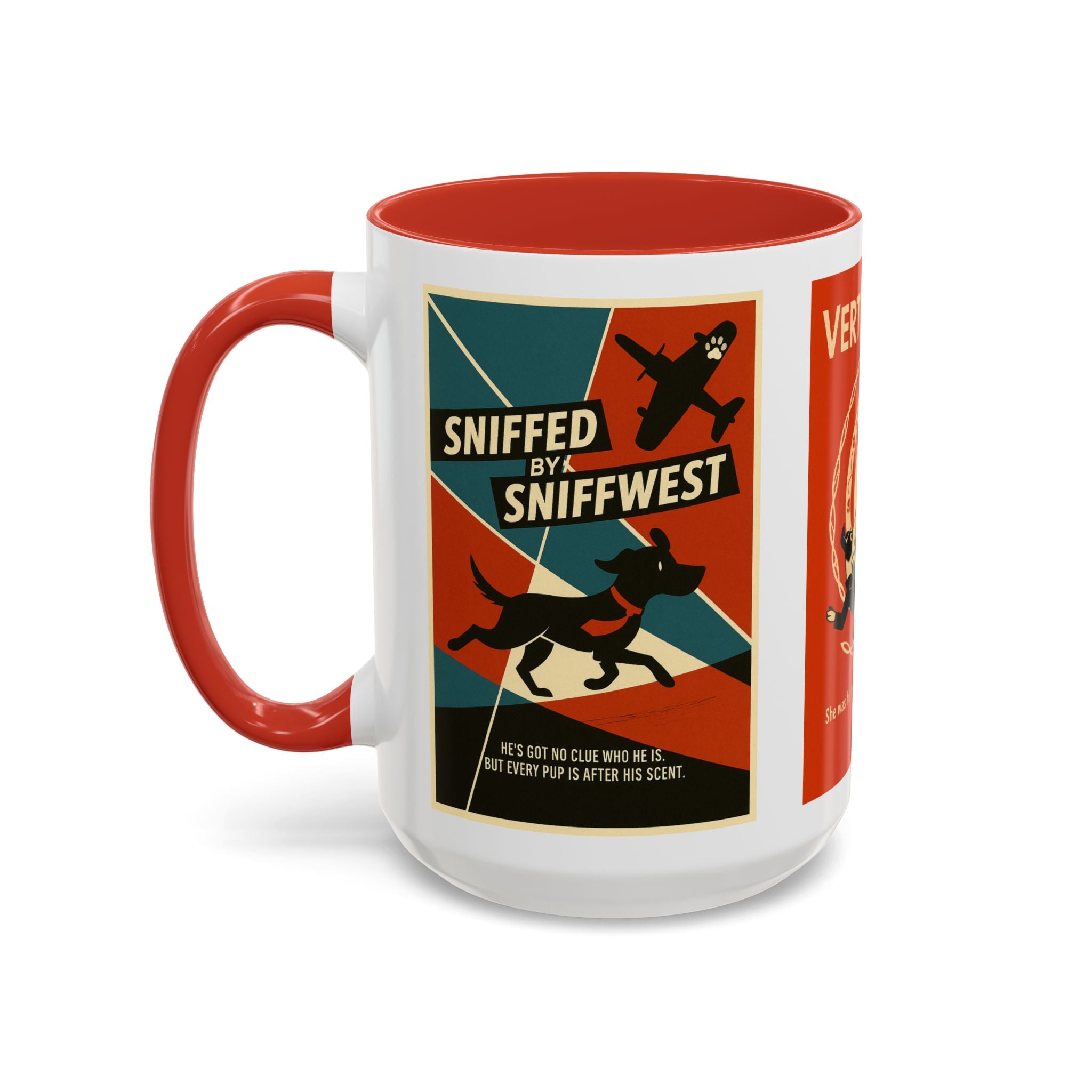 Alfred Hitchock Dog Parody Mug – Funny Gift for Classic Movie Lovers