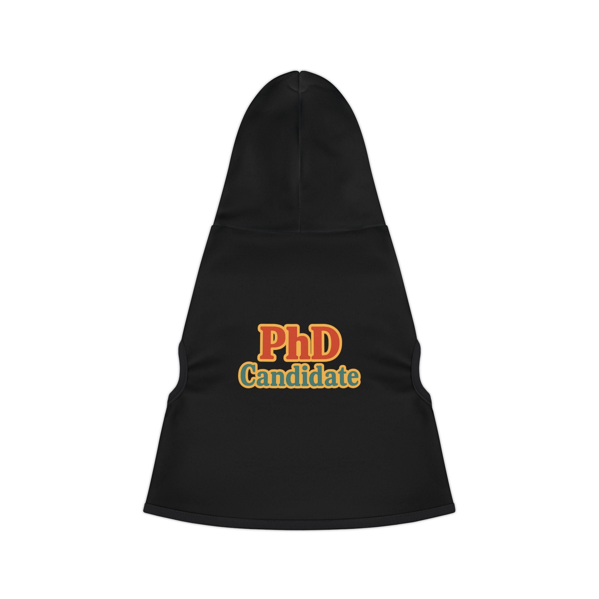 PhD Candidate Dog Hoodie – Funny Academic Pet Sweatshirt for Overachieving Pups