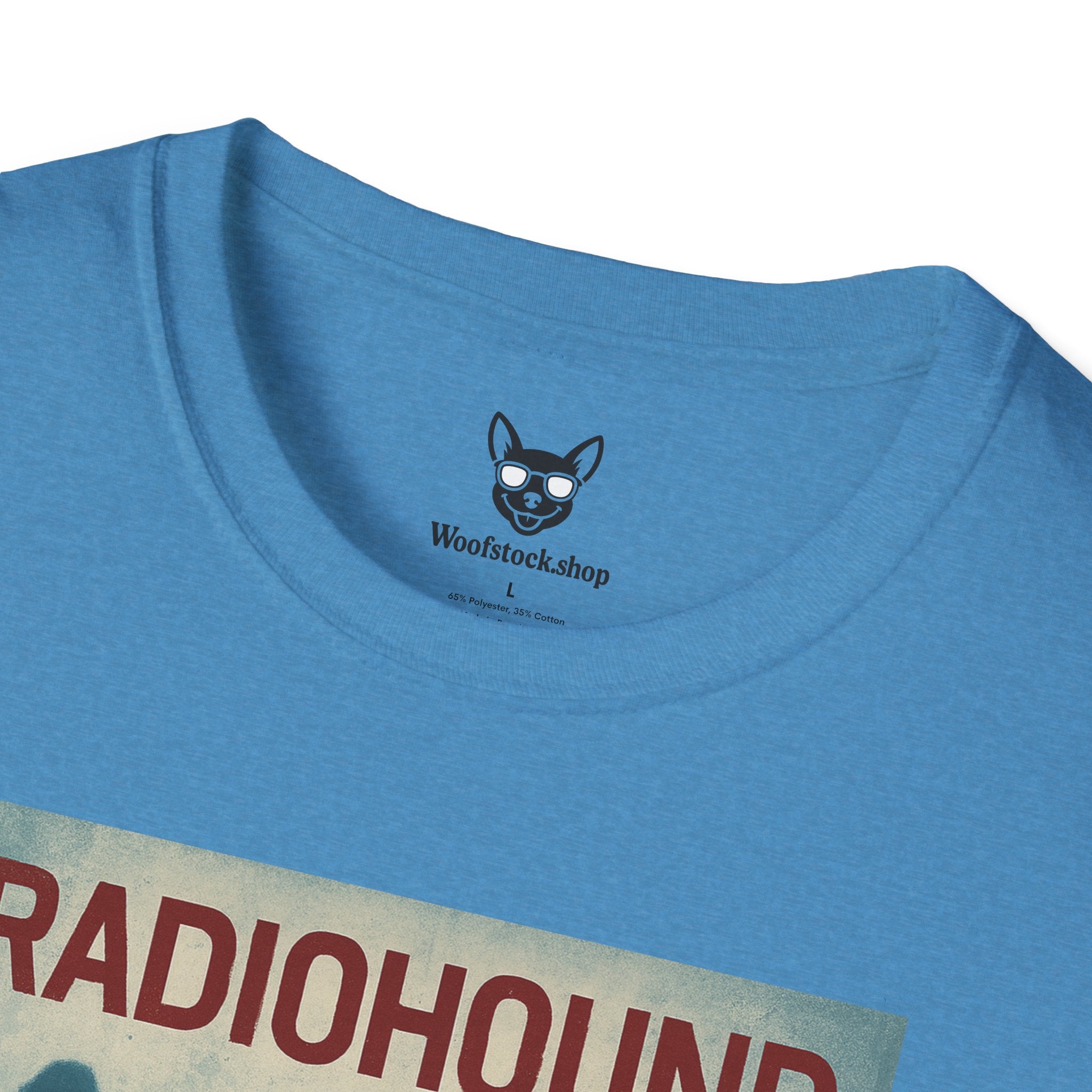 Radiohead Concert Poster Dog Parody Unisex Softstyle T-Shirt -- Funny Rock Tee for Music and Dog Lovers