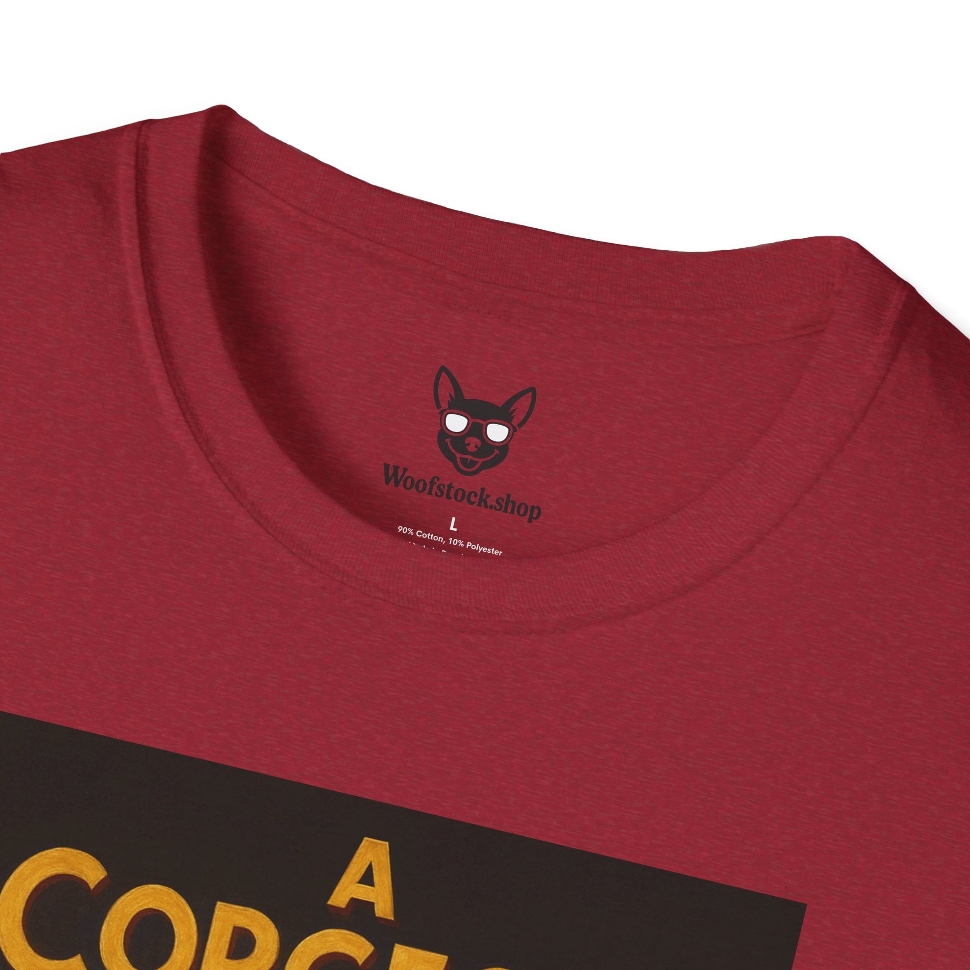 A Chorus Line Broadway Poster Dog Parody Unisex Softstyle T-Shirt -- Funny Tee for Broadway and Dog Lovers