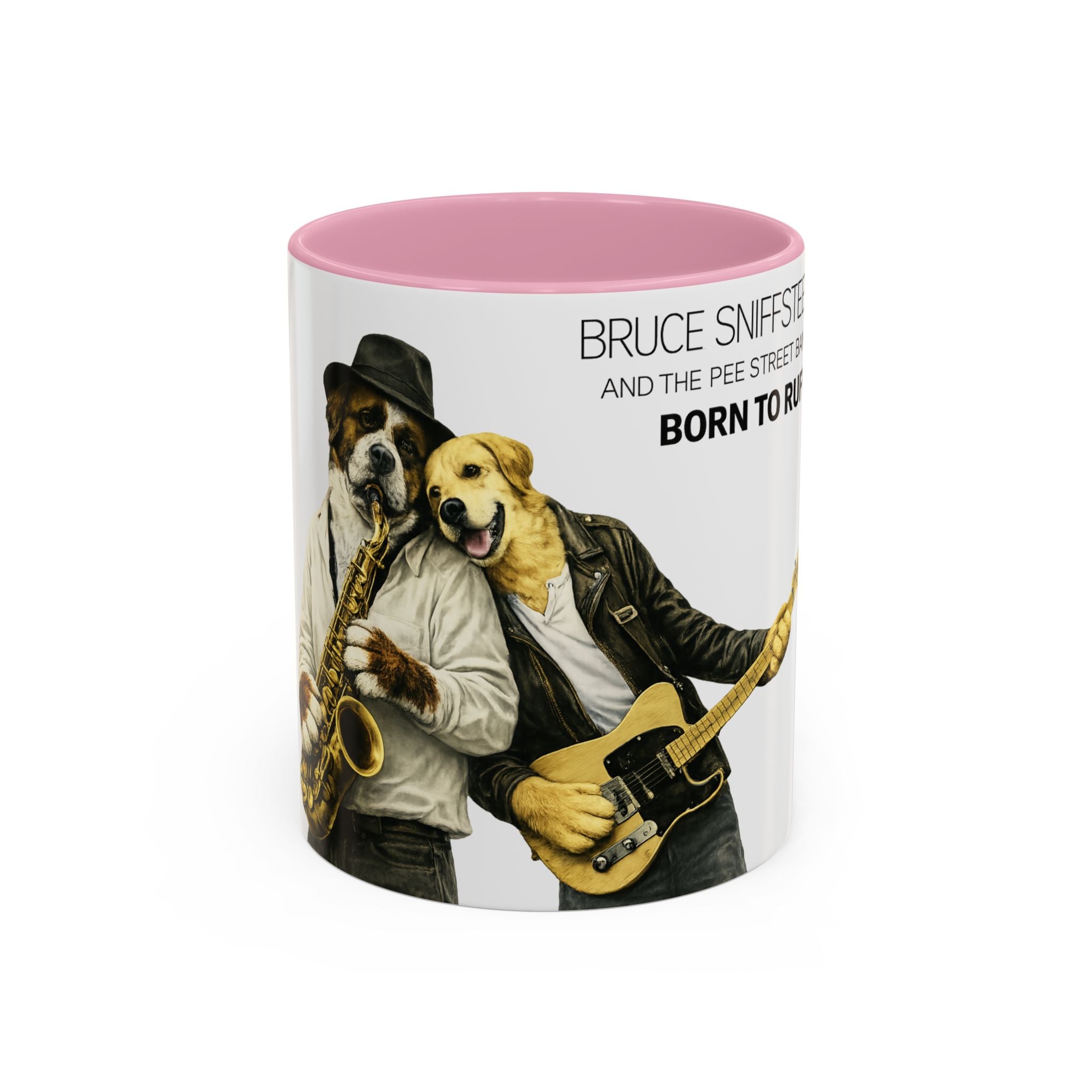Bruce Sniffsteen & the Pee Street Band Coffee Mug -- Funny Bruce Springsteen 2026 Tour Mug Parody