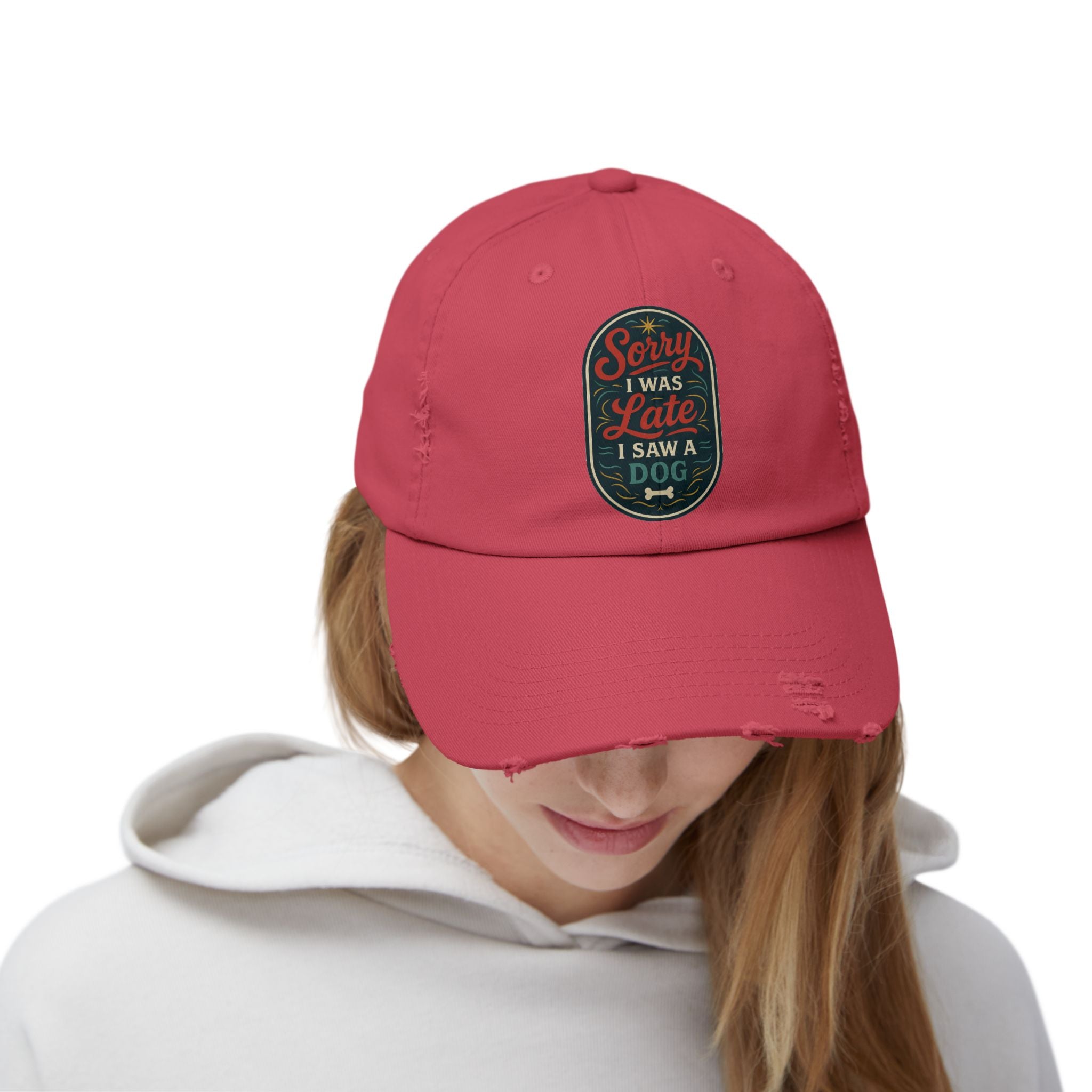 Sorry I Was Late, I Saw A Dog Hat -- Funny Hat for Dog Lovers