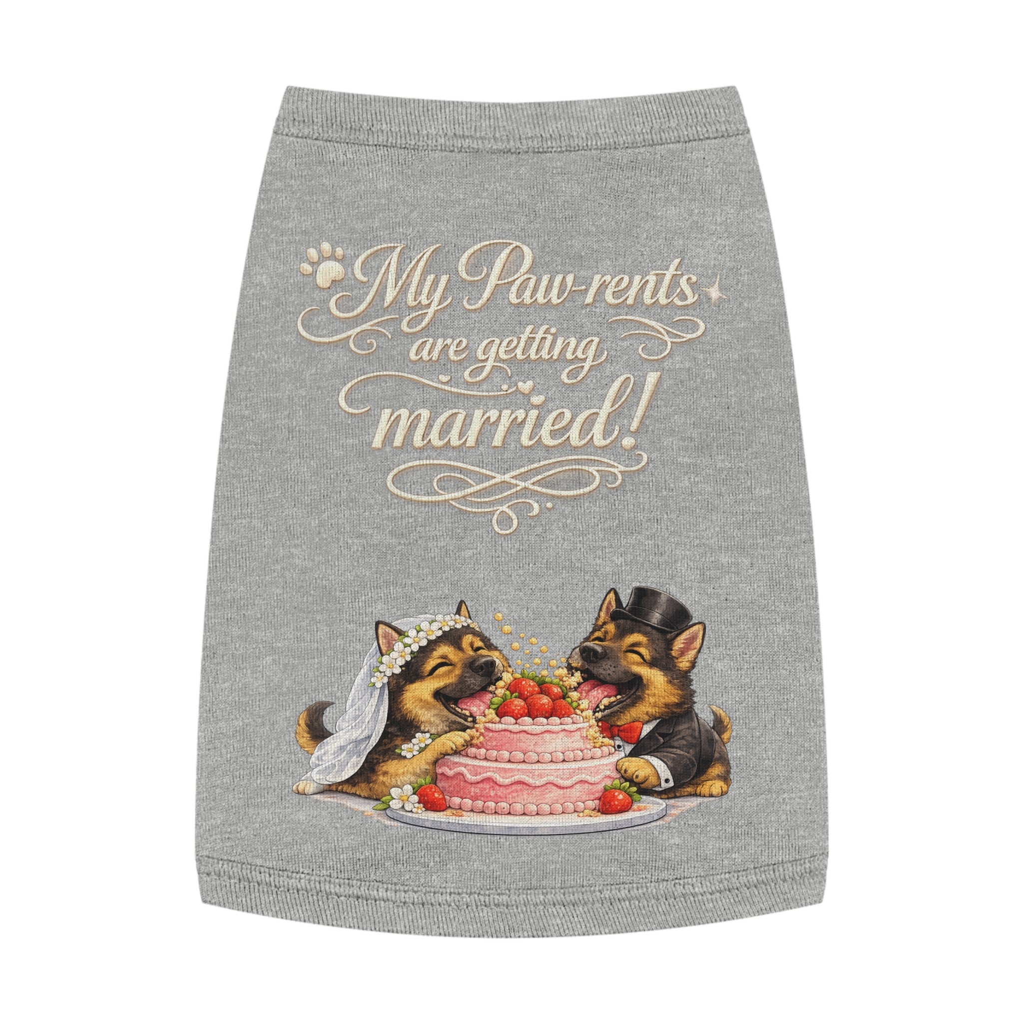Engagement Gift for Dog Lovers -- My Pawrents Are Getting Married Dog Shirt Wedding Gift (German Shepherd)
