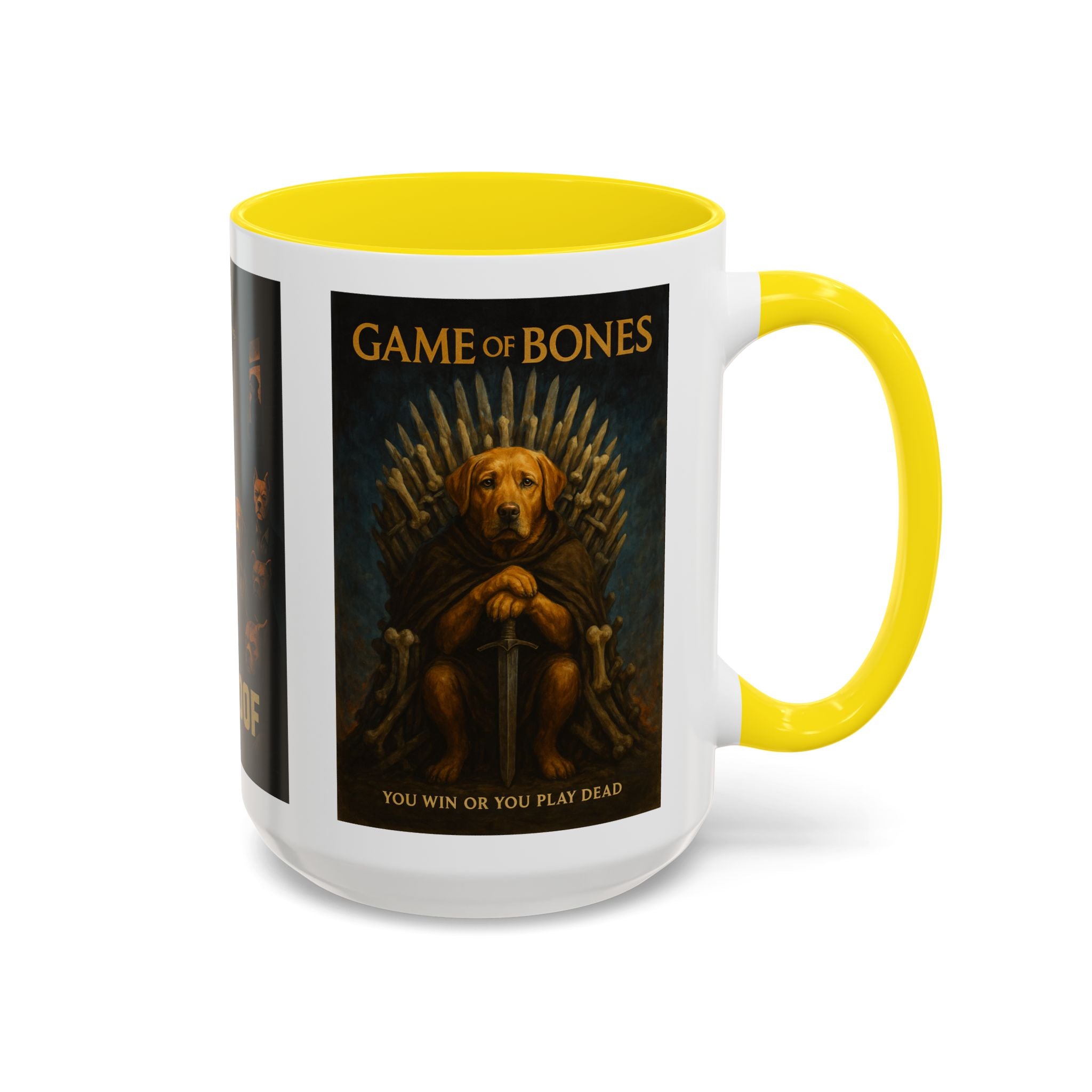 Golden TV Classics Dog Parody Coffee Mug – Mad Men, The Wire & Game of Thrones